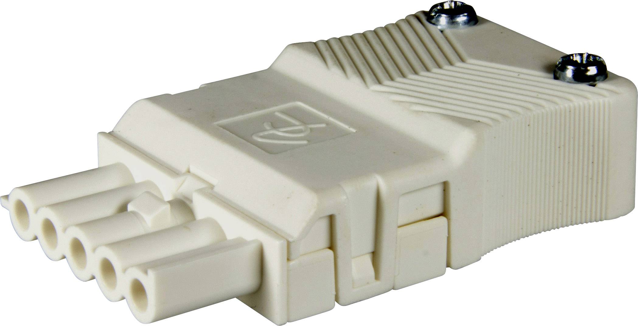 Adels-Contact 22809 Netz-Steckverbinder Buchse, gerade Gesamtpolzahl: 2 16A Schwarz 100St.