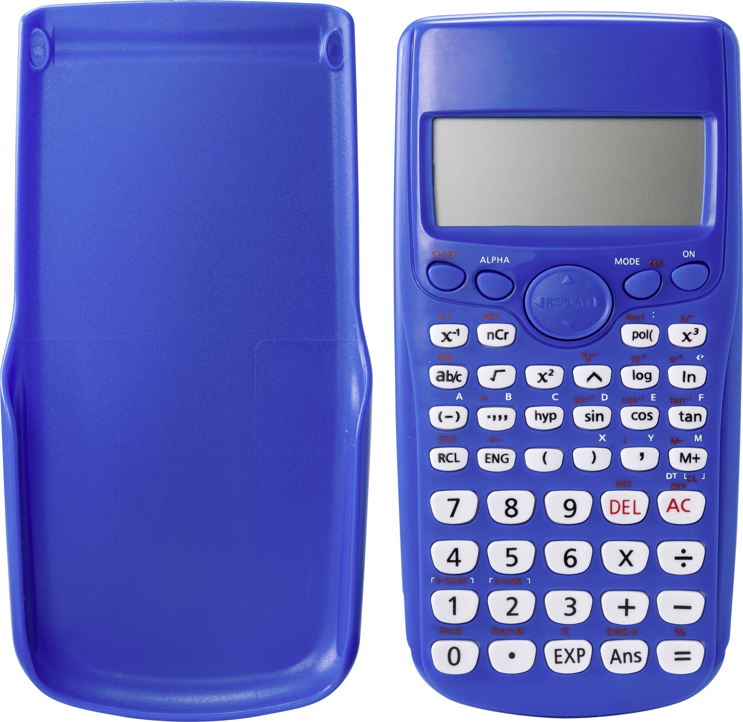 Renkforce RF-CA-240 Wissenschaftlicher Rechner Blau Display (Stellen): 12 batteriebetrieben (B x H x T) 84 x 164 x 15mm