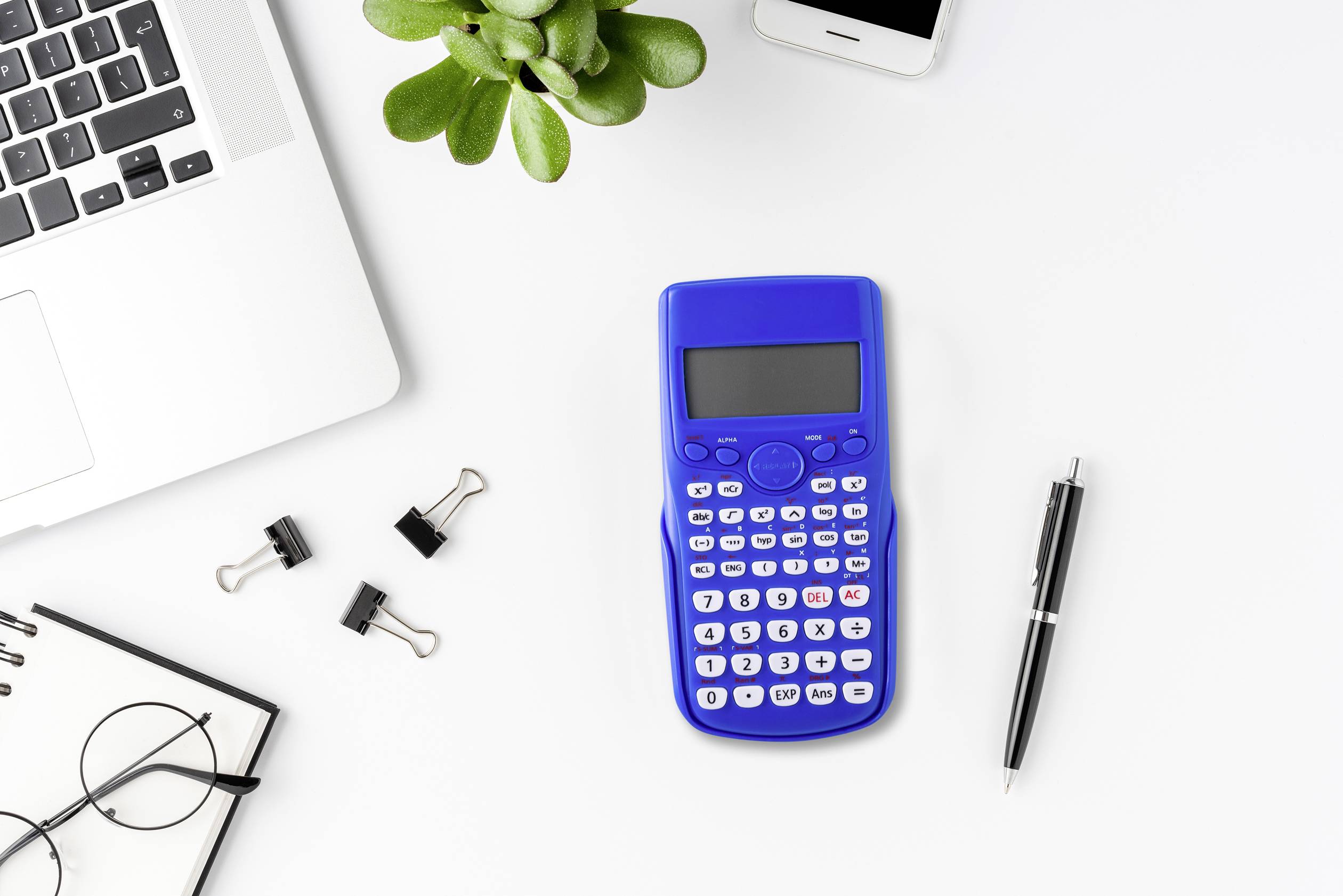 Renkforce RF-CA-240 Wissenschaftlicher Rechner Blau Display (Stellen): 12 batteriebetrieben (B x H x T) 84 x 164 x 15mm