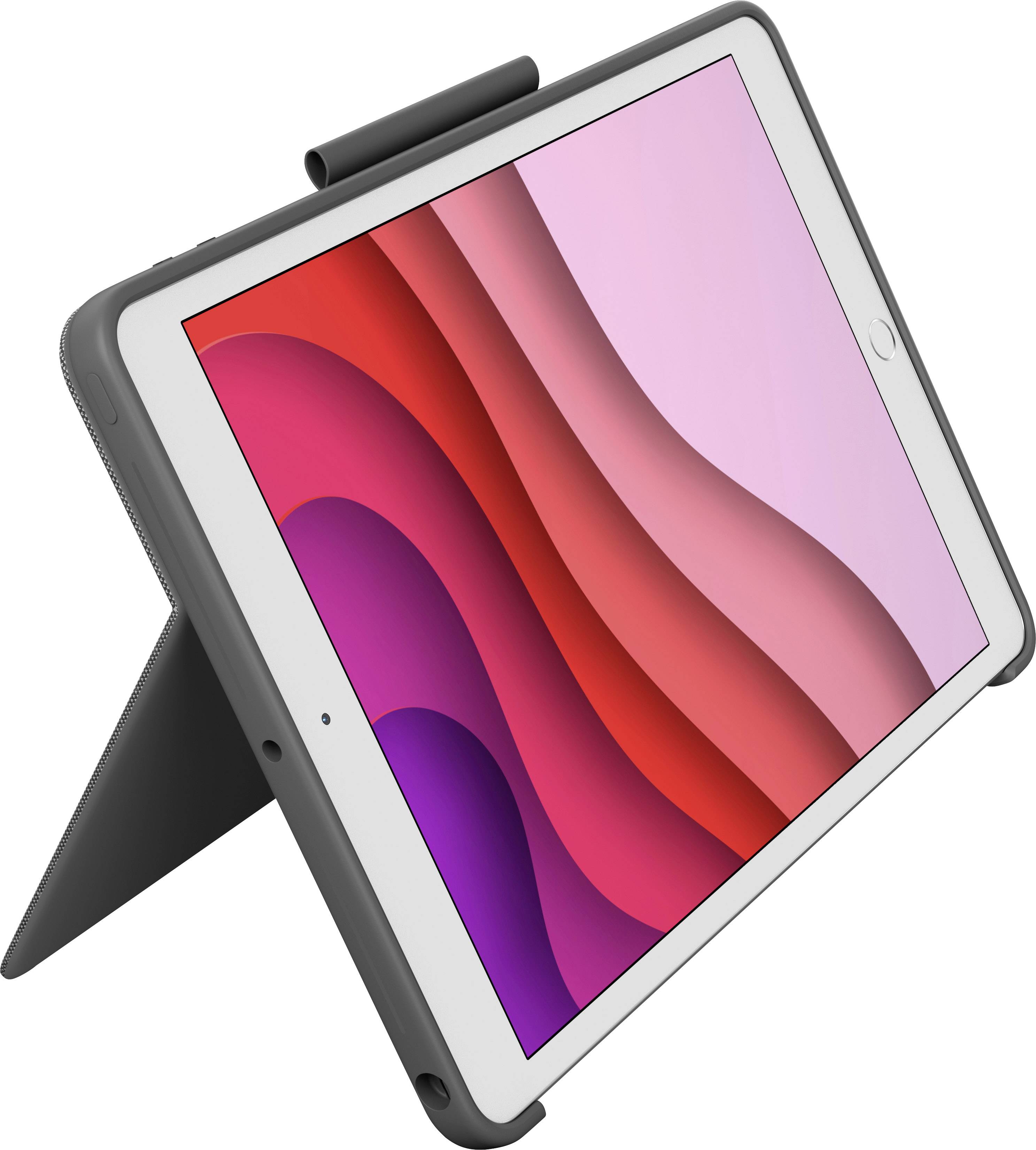 Logitech Combo Touch Tablet-Tastatur mit Hülle Passend für Marke (Tablet): Apple iPad (7. Generation), iPad (8. Generation), iPad