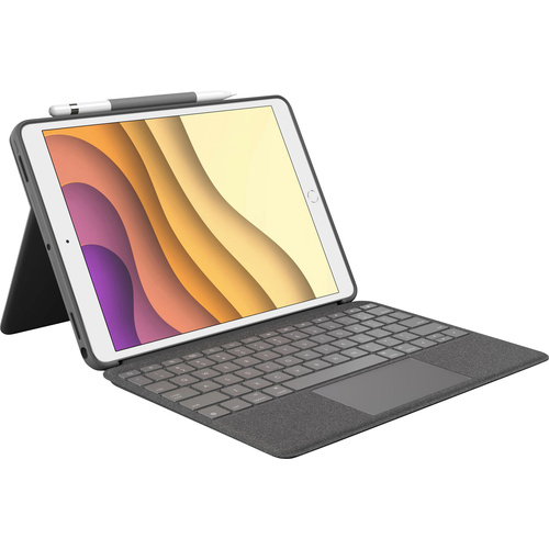Logitech Combo Touch Clavier pour tablette avec étui Adapté pour marque (tablette): Apple iPad Air (3e génération)