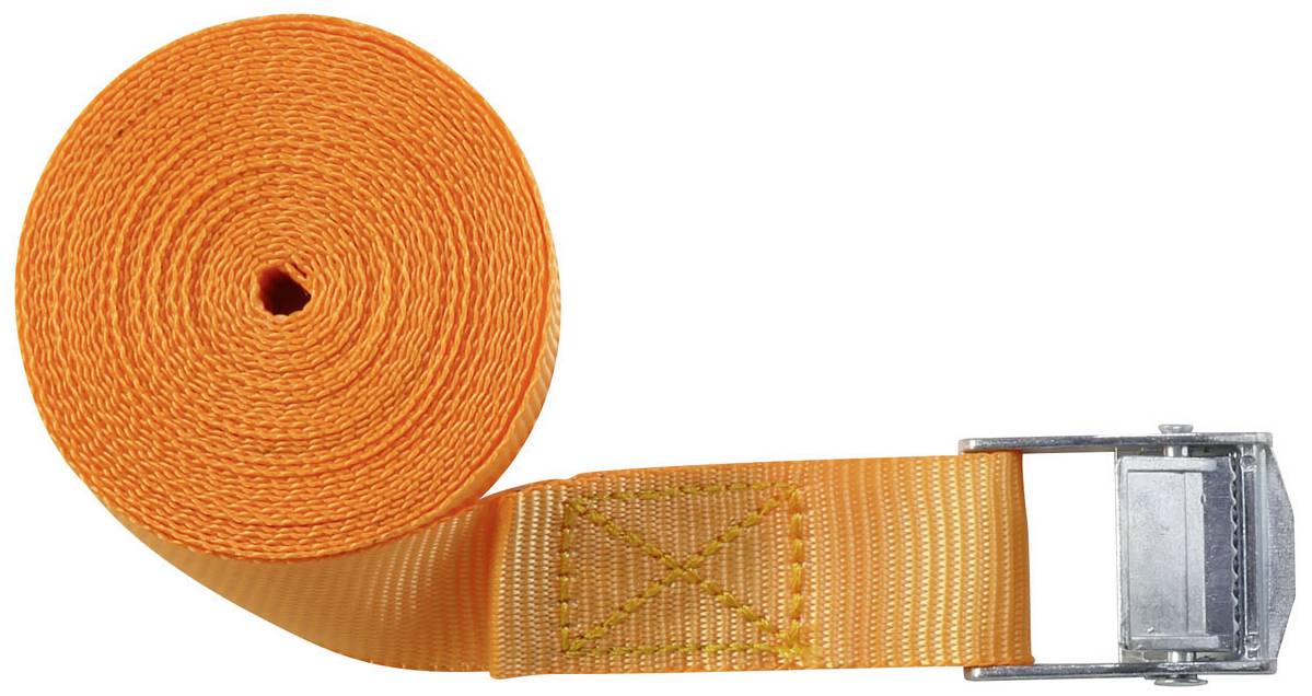 TOOLCRAFT TO-6811770 Klemmgurt Zugkraft LC Niederzurren (einzeln/direkt)=125 daN (L x B) 4.5m x 25mm Klemmschloss EN 12195-2