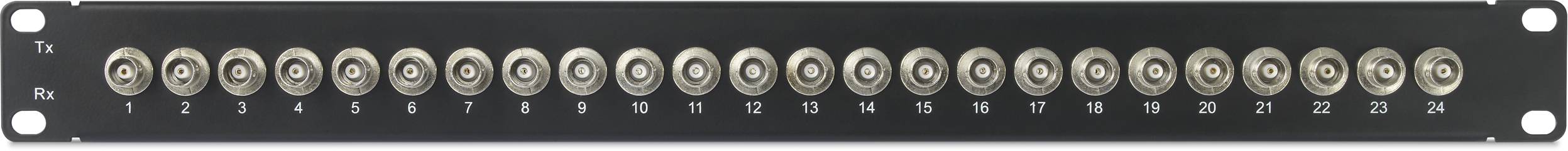 Renkforce 24 Port BNC-Patchpanel 483mm (19") 1 HE Bestückt