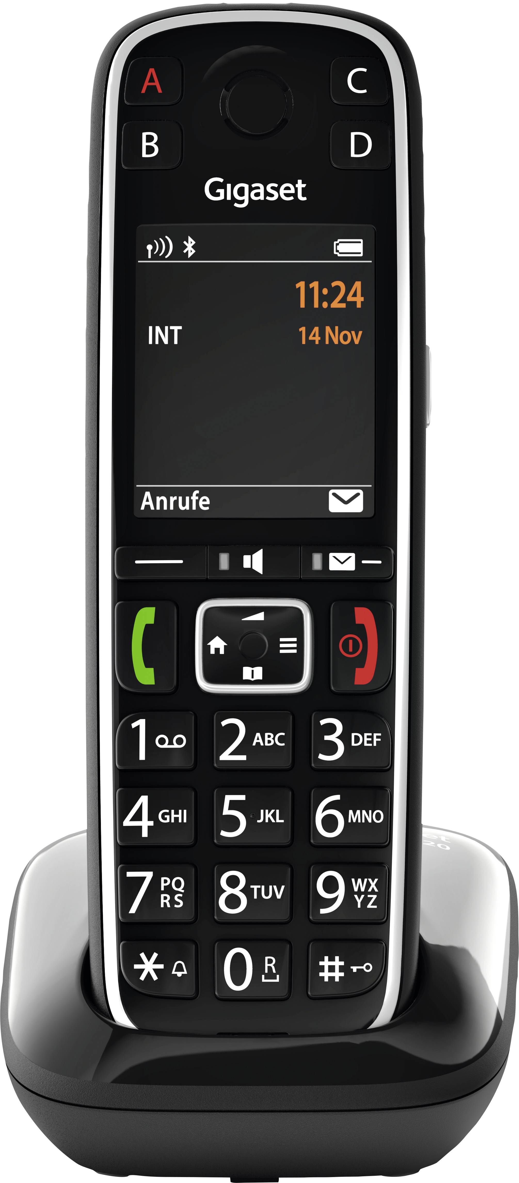 Gigaset E720 DECT, GAP, Bluetooth® Schnurloses Telefon analog Babyphone, Bluetooth, inkl. Mobilteil, mit Basis, Freisprechen