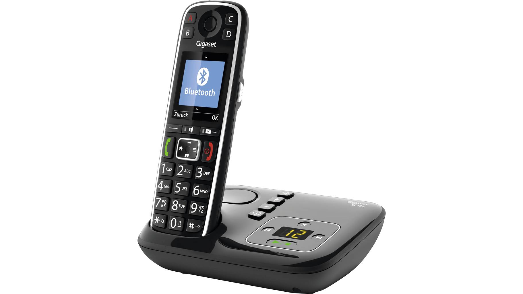 Gigaset E720A DECT, GAP, Bluetooth® Schnurloses Telefon analog Anrufbeantworter, Babyphone ...