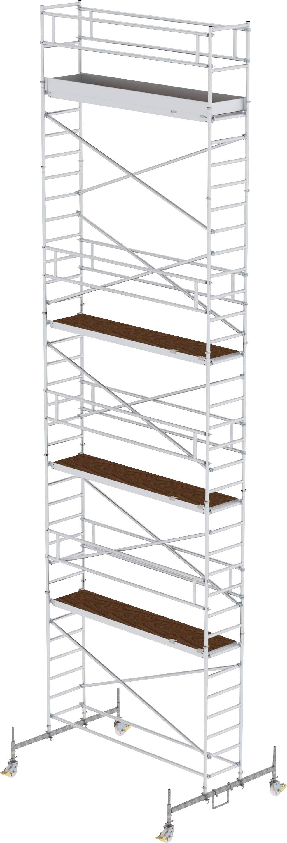 MUNK Günzburger Steigtechnik 156945 Rollgerüst Montage ohne Werkzeug Arbeitshöhe (max.): 11.5m