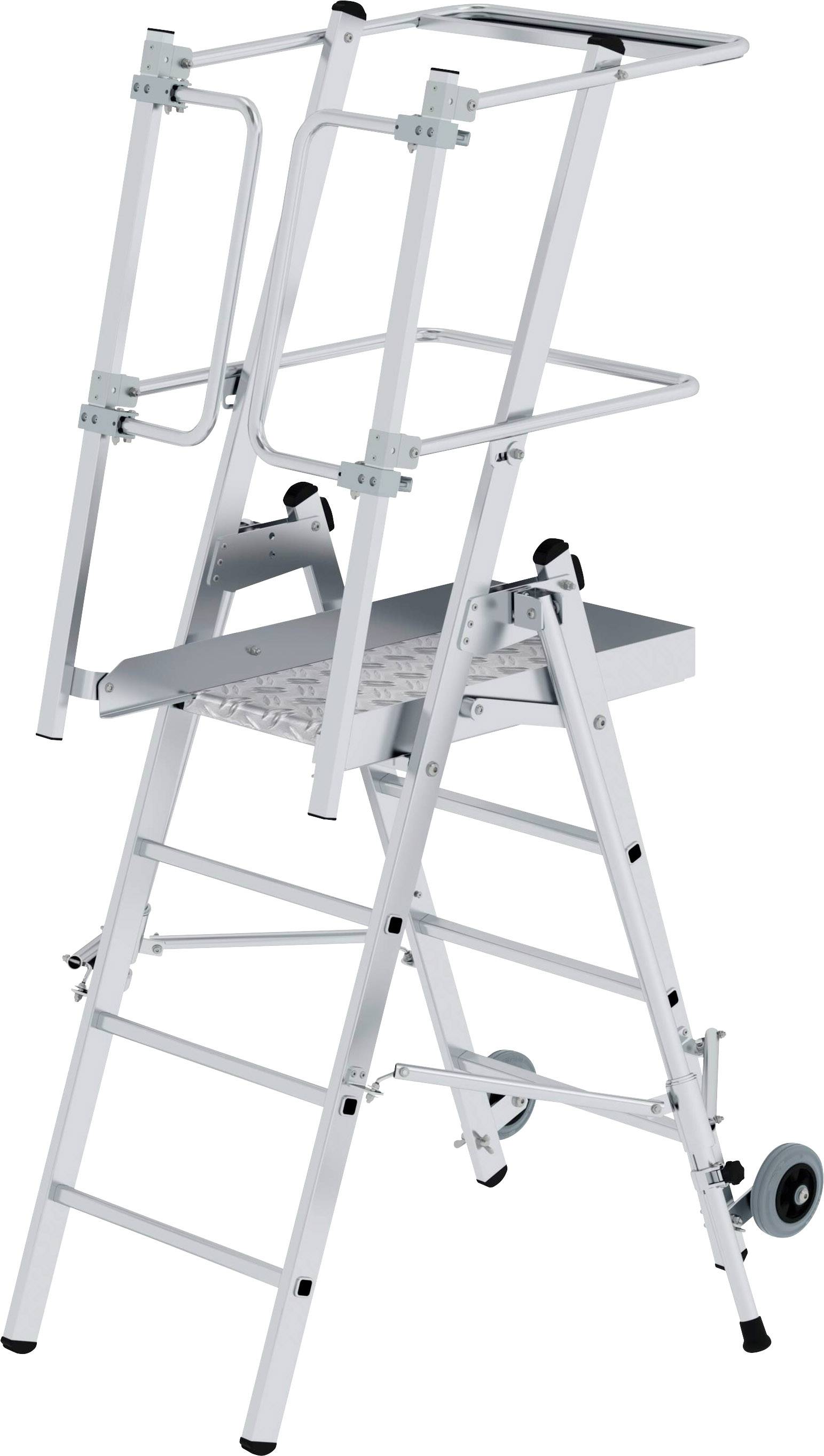 MUNK Günzburger Steigtechnik 52524 Aluminium Plattformleiter Montage mit Werkzeug Arbeitshöhe (max.): 3.02m