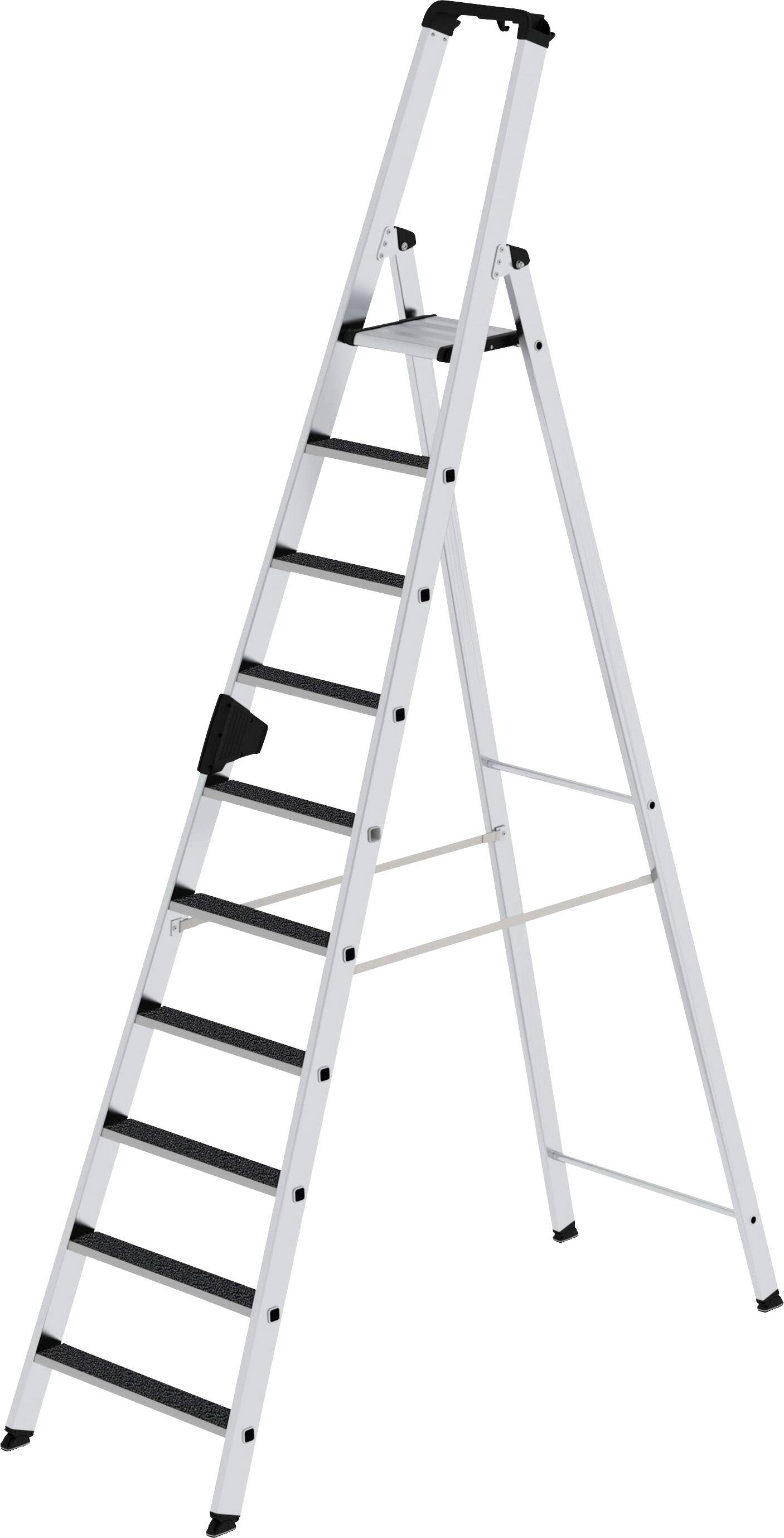 MUNK Günzburger Steigtechnik 41630 Aluminium Stufen-Stehleiter Arbeitshöhe (max.): 4.5m