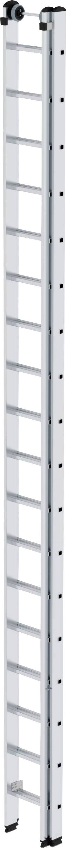 MUNK Günzburger Steigtechnik 20218 Aluminium Schiebeleiter Arbeitshöhe (max.): 10.3m