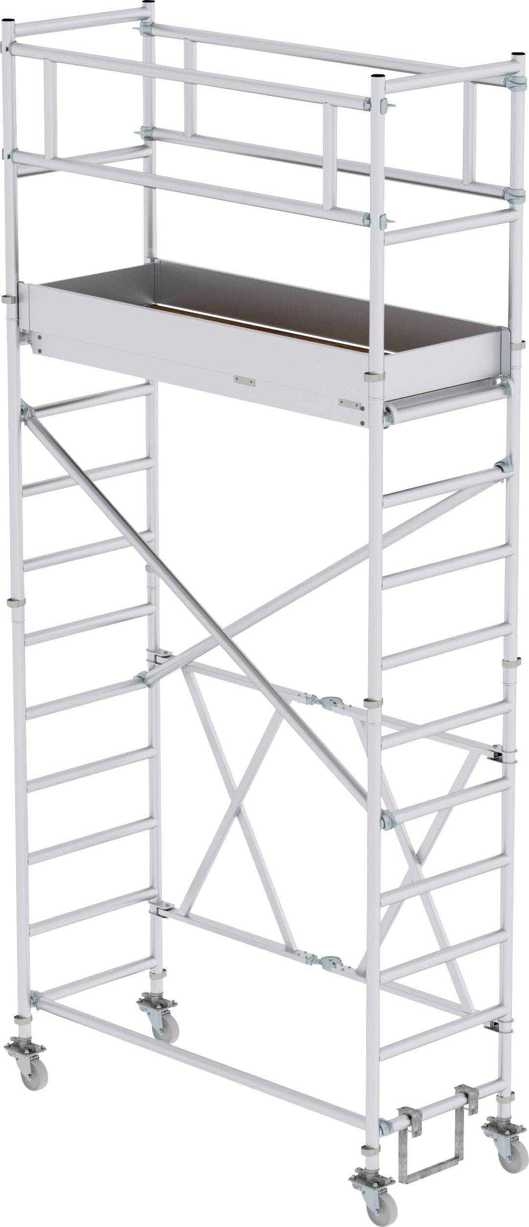 MUNK Günzburger Steigtechnik 115128 Klappgerüst Montage ohne Werkzeug Arbeitshöhe (max.): 4.8 m