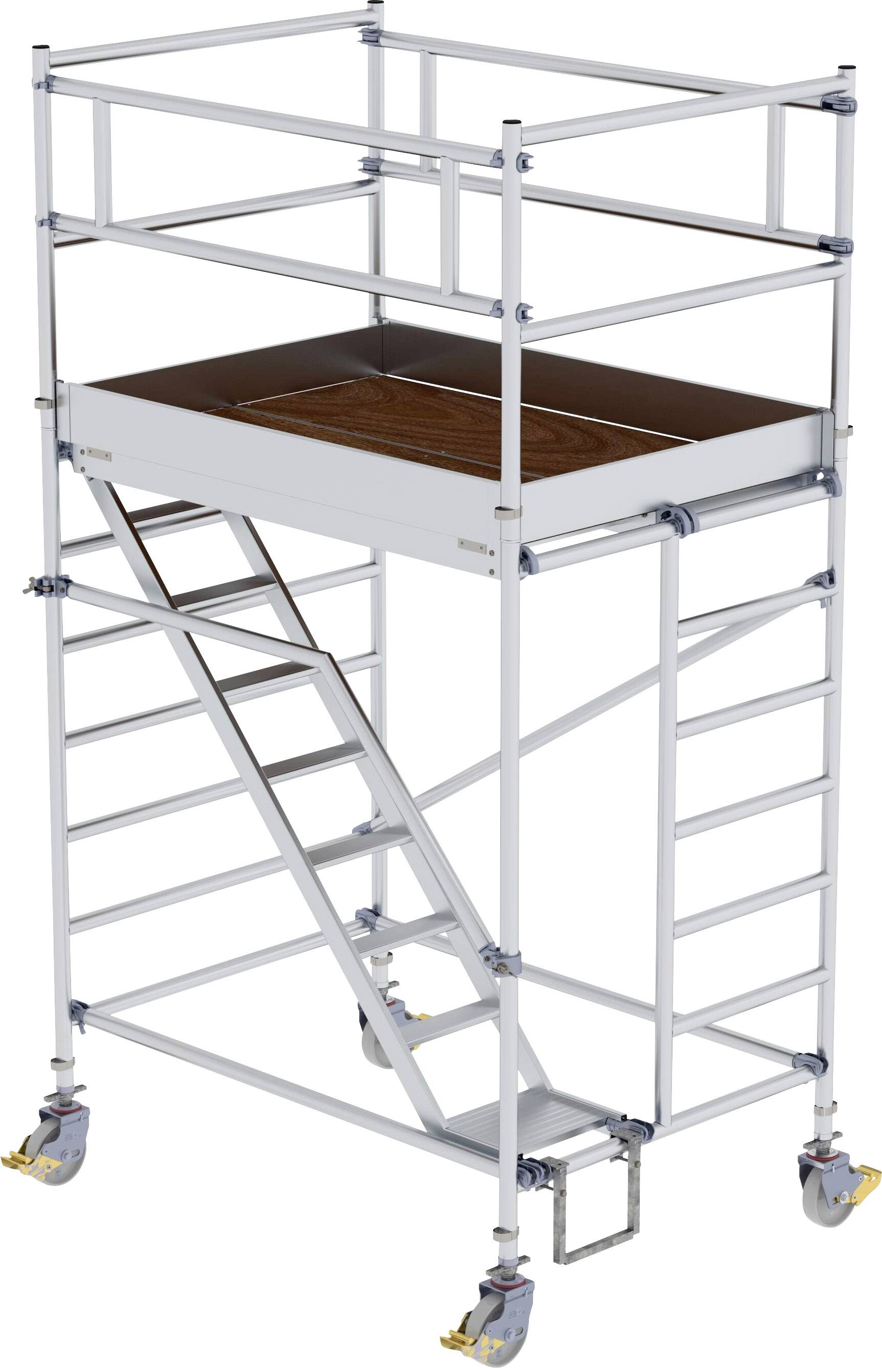 MUNK Günzburger Steigtechnik 167100 Rollgerüst Montage ohne Werkzeug Arbeitshöhe (max.): 4.4 m