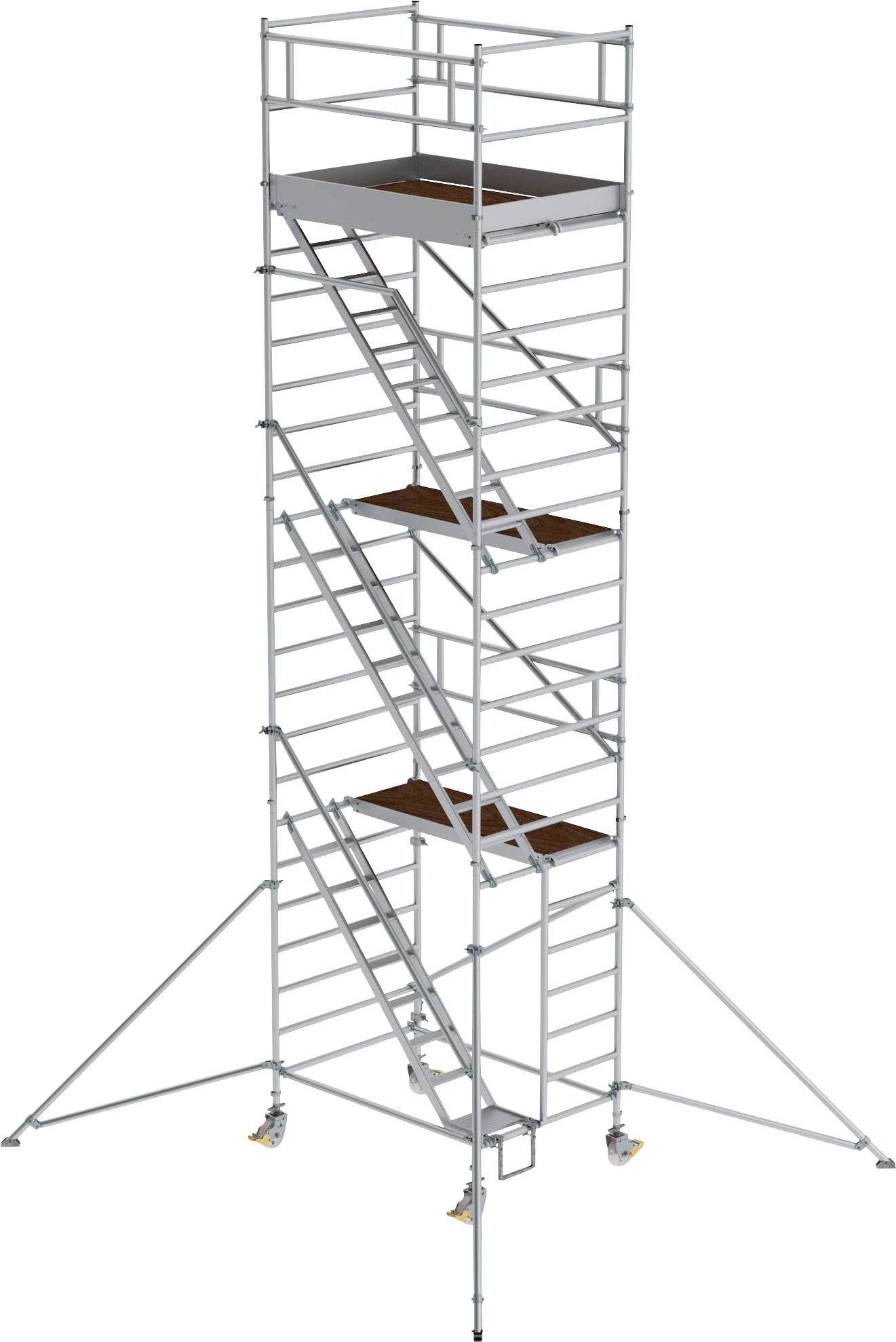 MUNK Günzburger Steigtechnik 167300 Rollgerüst Montage ohne Werkzeug Arbeitshöhe (max.): 8.4m