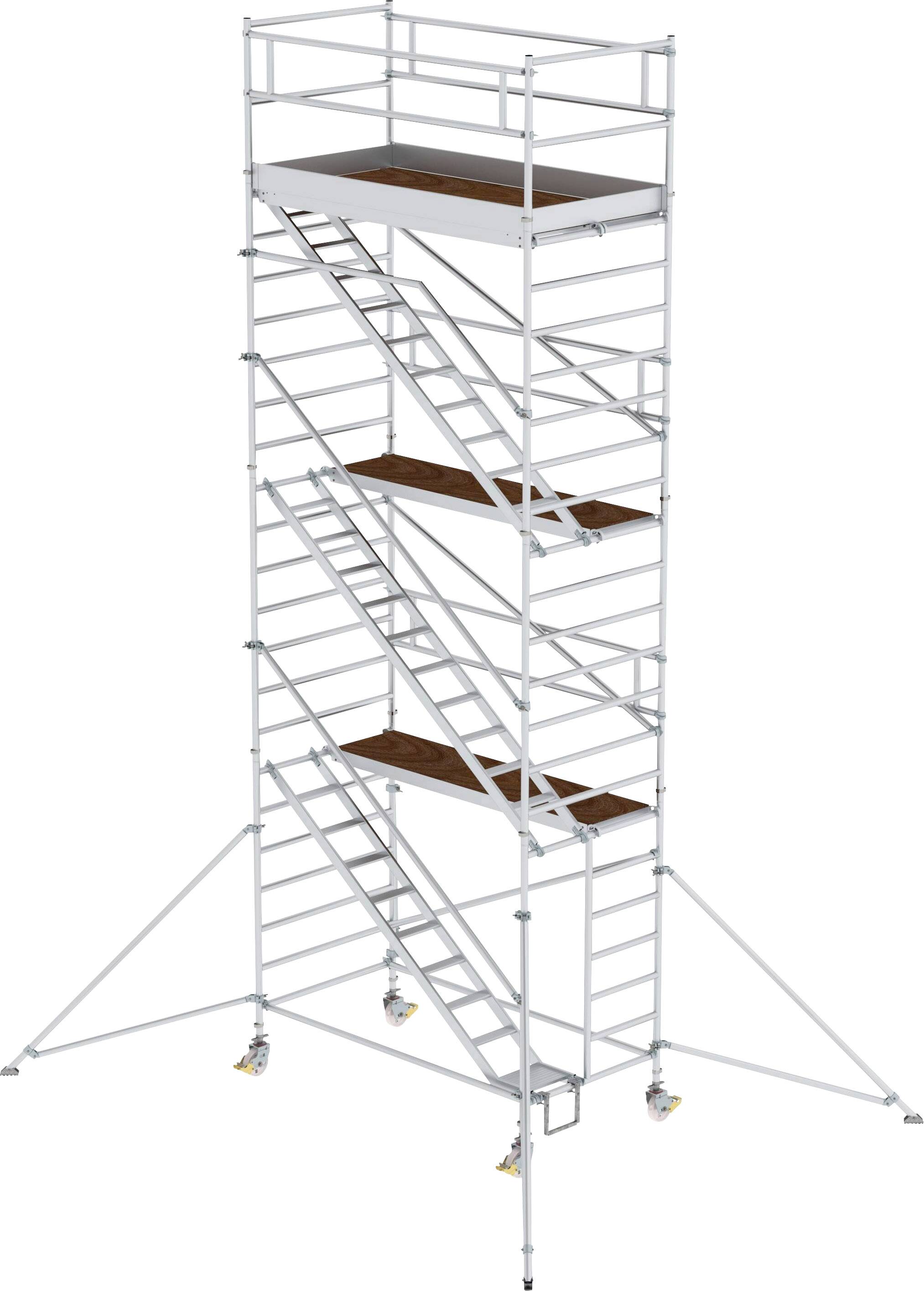 MUNK Günzburger Steigtechnik 167310 Rollgerüst Montage ohne Werkzeug Arbeitshöhe (max.): 8.4m