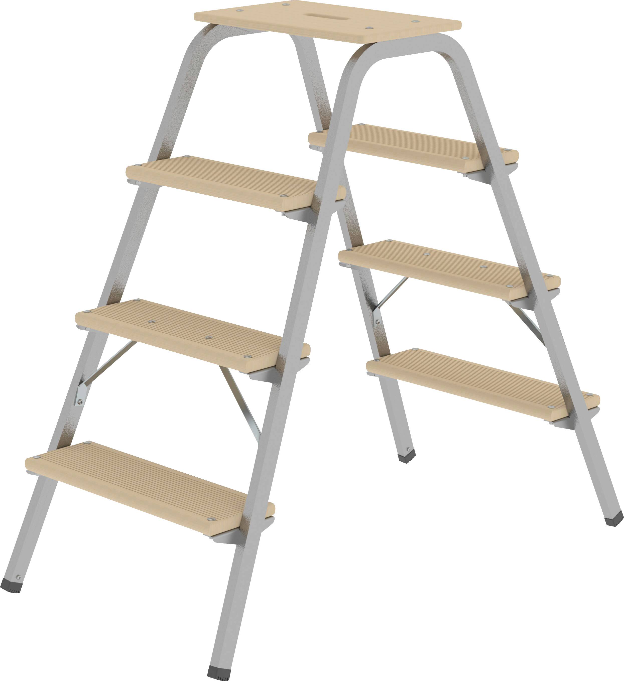 MUNK Günzburger Steigtechnik 39004 Doppel-Stufentritt Montage mit Werkzeug Arbeitshöhe (max.): 2.8m