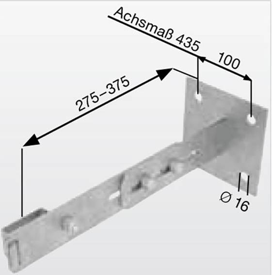 MUNK Günzburger Steigtechnik 63261 Wandhalter 1St.