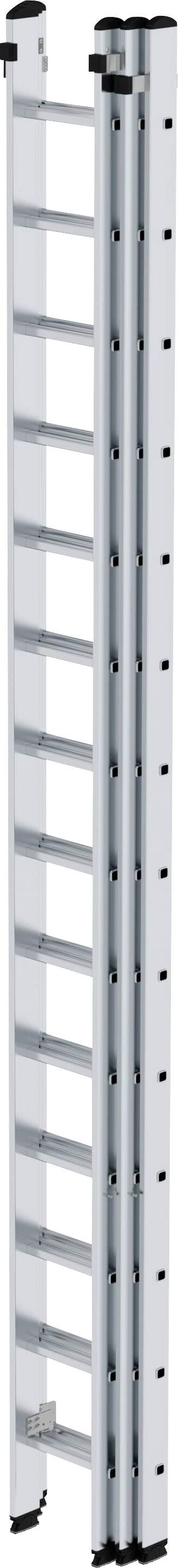 MUNK Günzburger Steigtechnik 20314 Aluminium Schiebeleiter Arbeitshöhe (max.): 10.8m