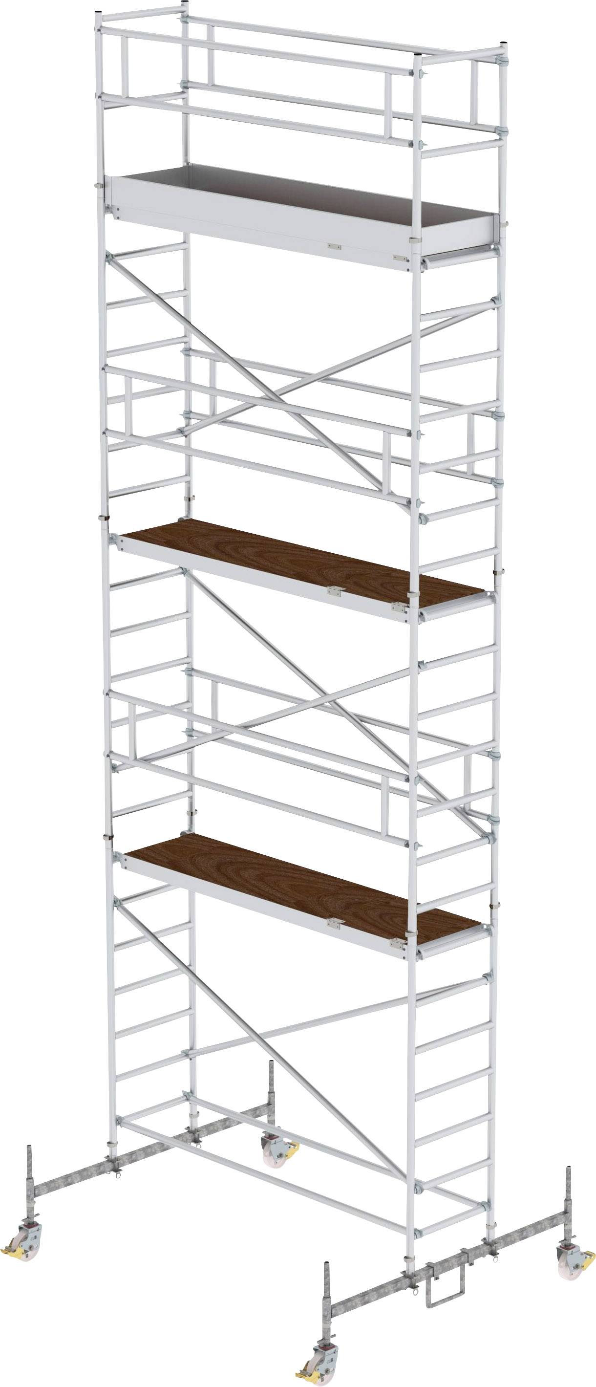 MUNK Günzburger Steigtechnik 155645 Rollgerüst Montage ohne Werkzeug Arbeitshöhe (max.): 8.5m