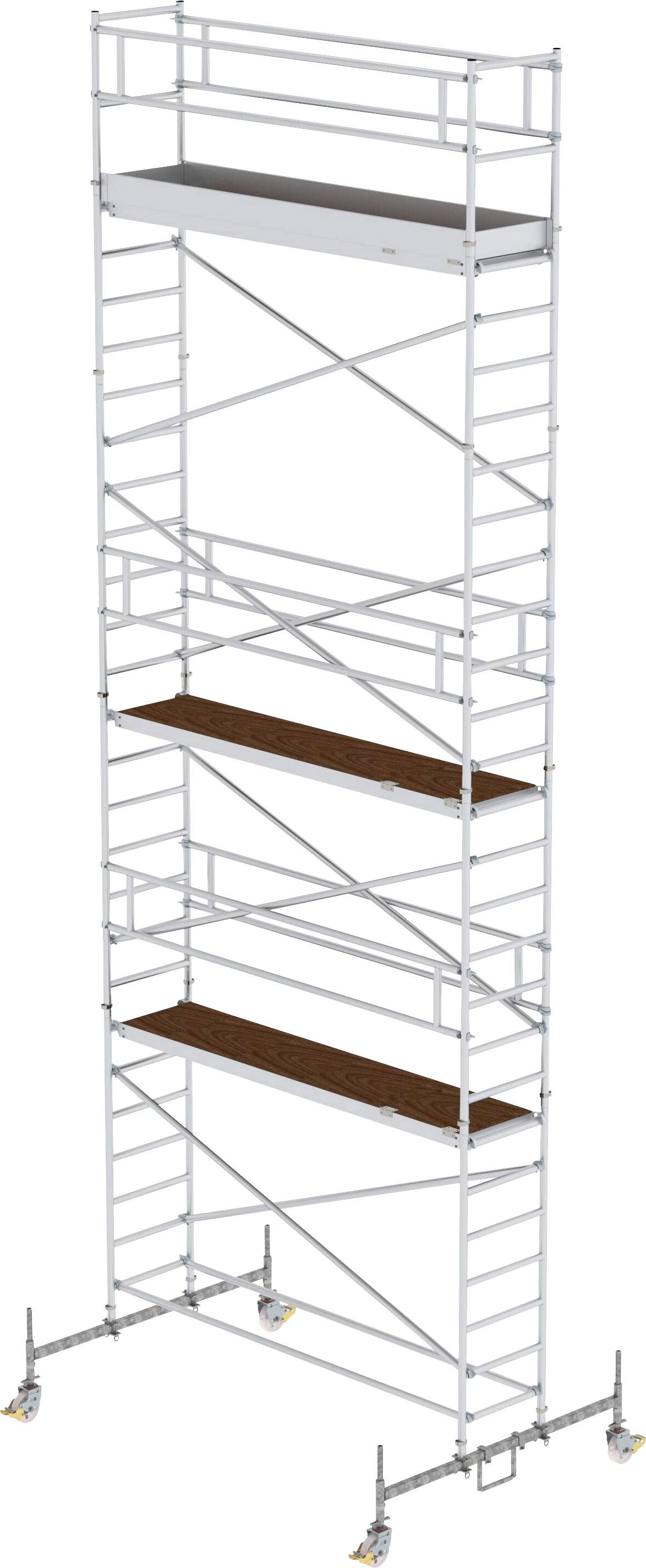 MUNK Günzburger Steigtechnik 156745 Rollgerüst Montage ohne Werkzeug Arbeitshöhe (max.): 9.5m