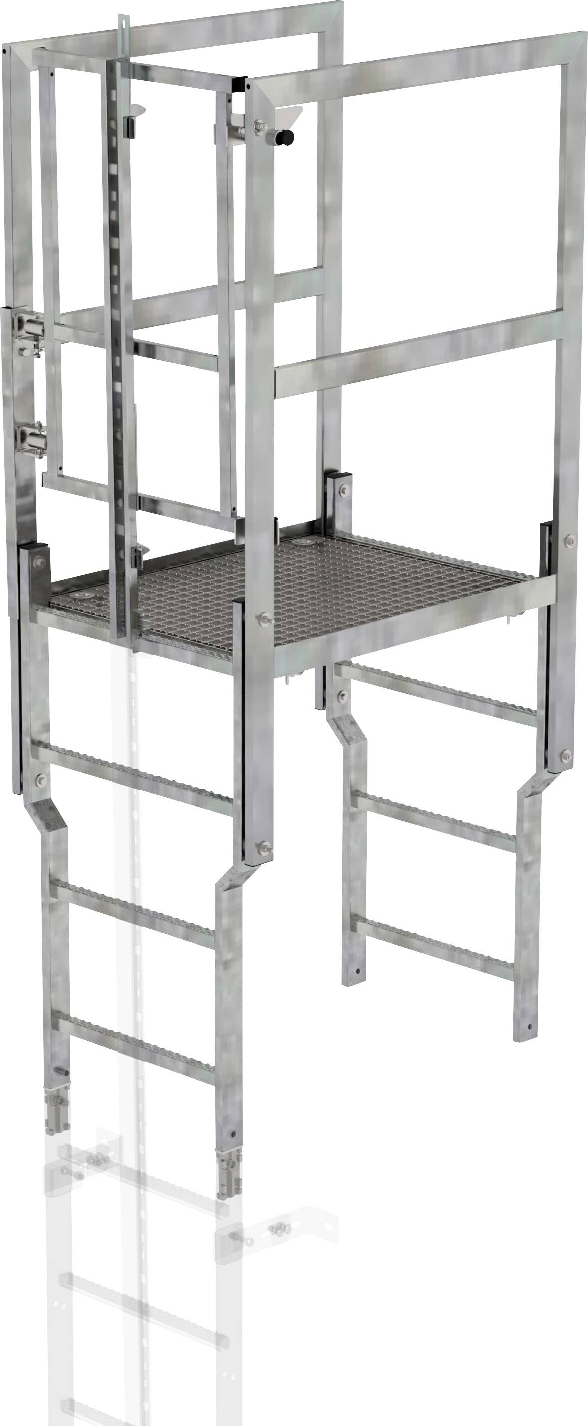 MUNK Günzburger Steigtechnik 63507 Stahl verzinkt Überstieg Montage mit Werkzeug