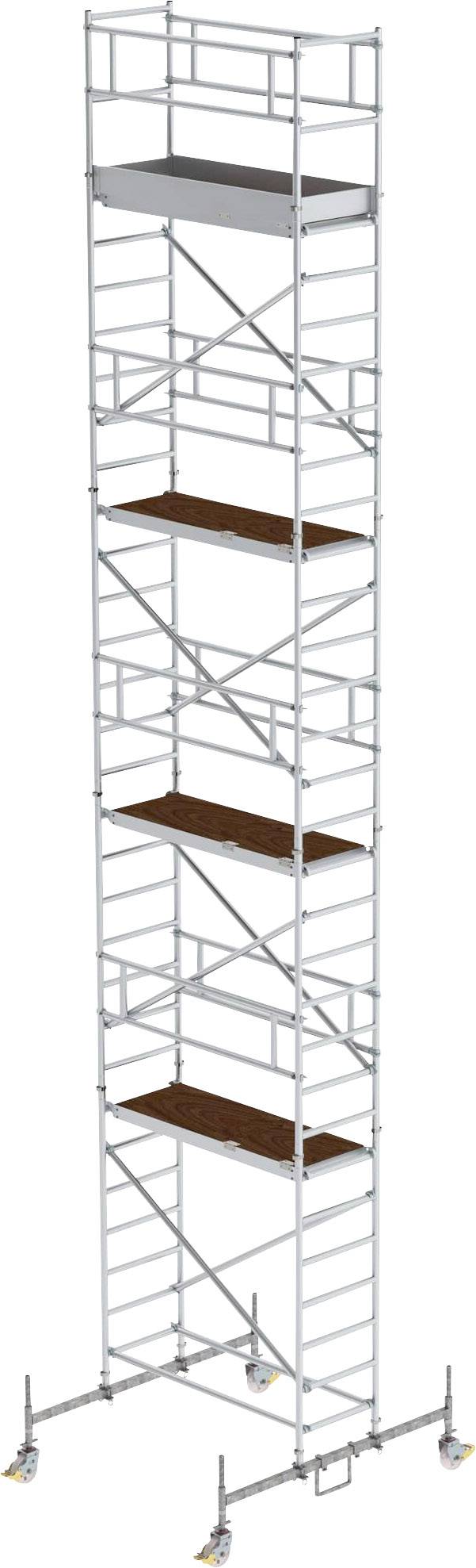 MUNK Günzburger Steigtechnik 154845 Rollgerüst Montage ohne Werkzeug Arbeitshöhe (max.): 10.5m