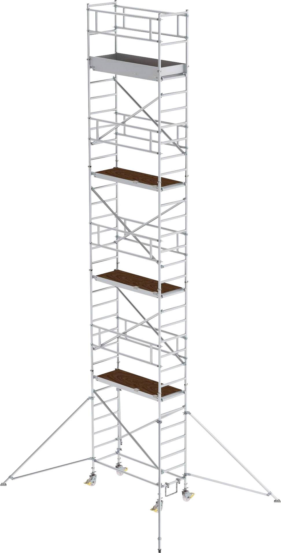 MUNK Günzburger Steigtechnik 154846 Rollgerüst Montage ohne Werkzeug Arbeitshöhe (max.): 10.4m
