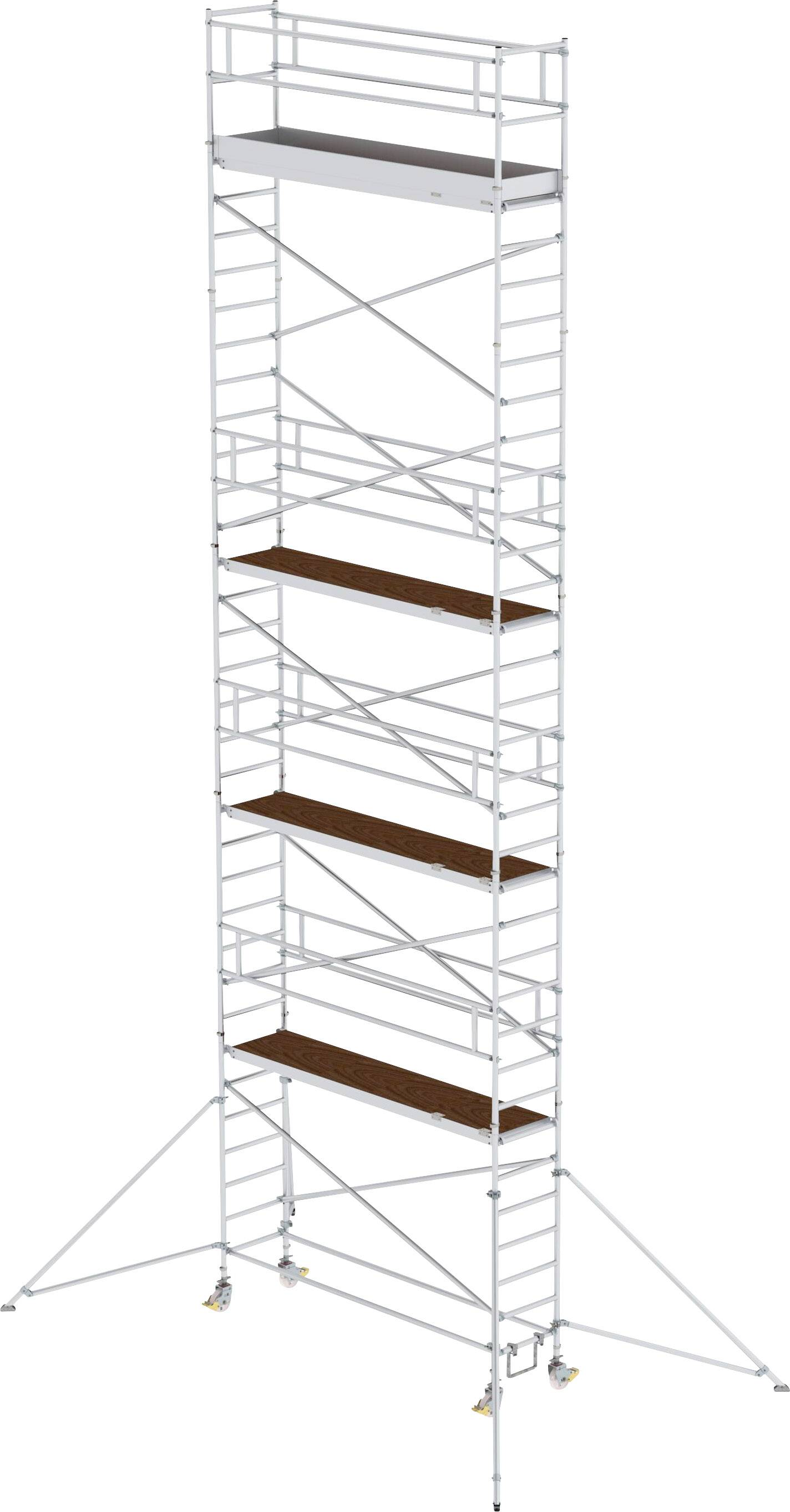 MUNK Günzburger Steigtechnik 156946 Rollgerüst Montage ohne Werkzeug Arbeitshöhe (max.): 11.4m