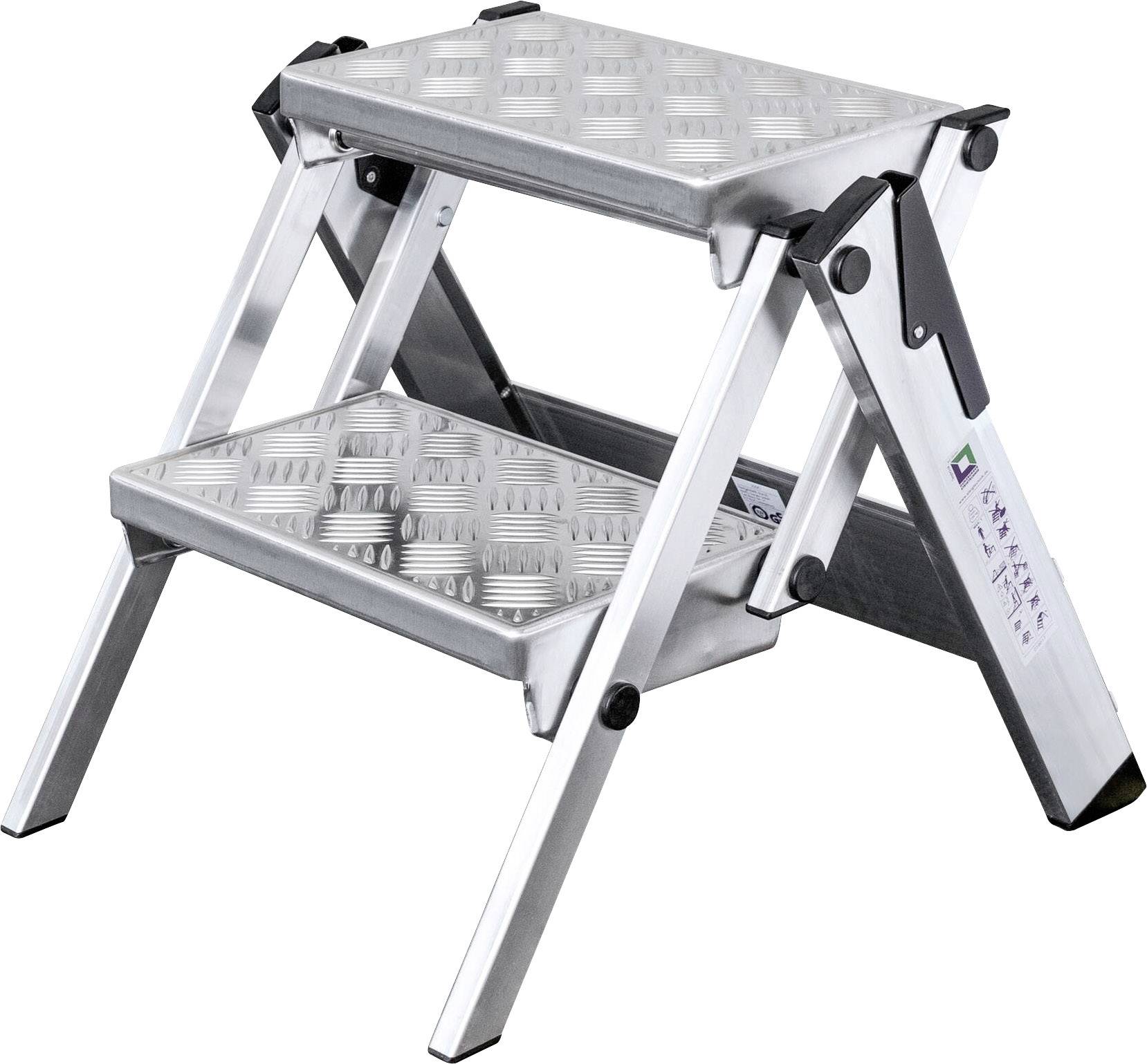 MUNK Günzburger Steigtechnik 54202 Klapptritt Arbeitshöhe (max.): 2.45m