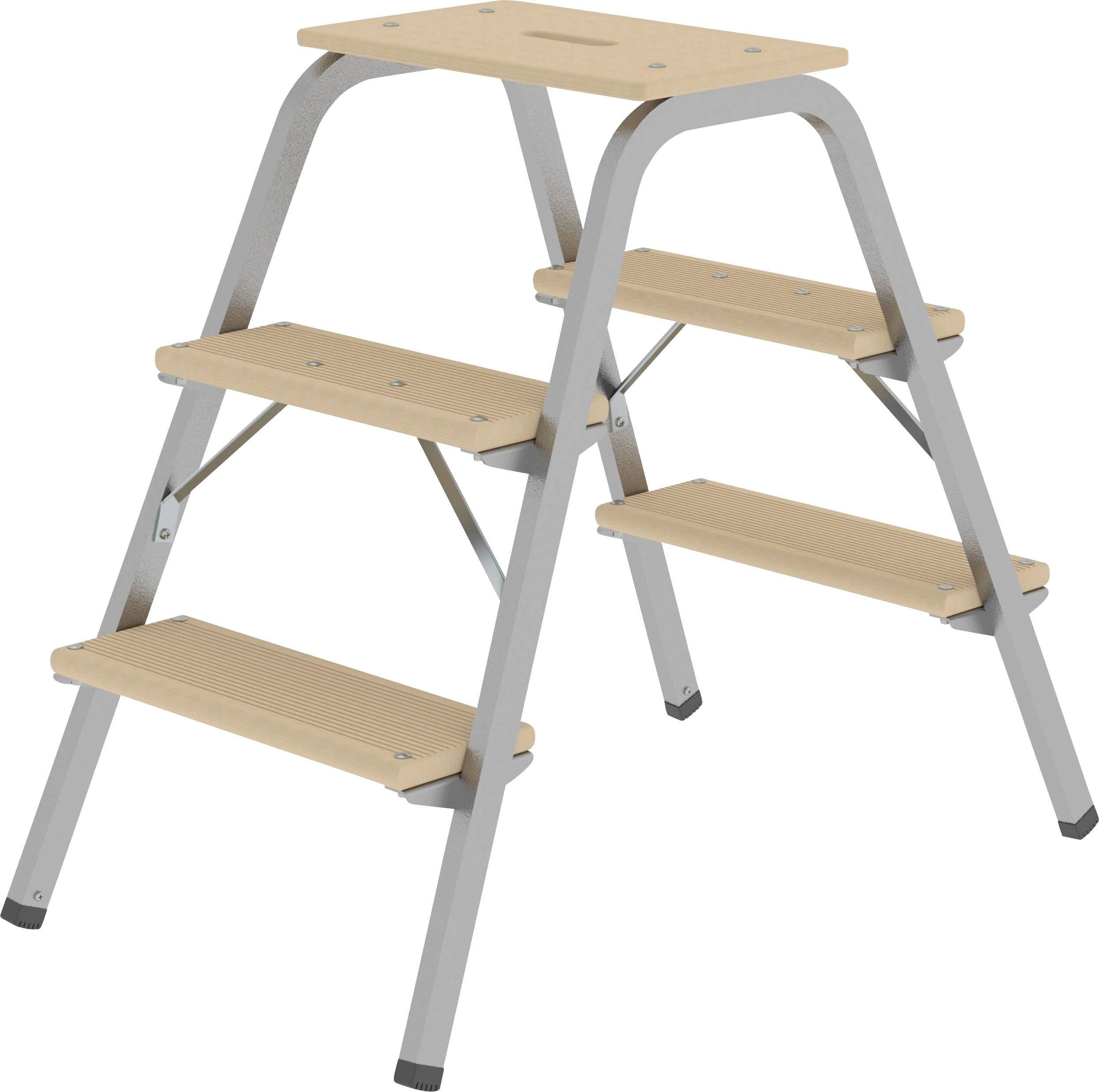 MUNK Günzburger Steigtechnik 39003 Doppel-Stufentritt Montage mit Werkzeug Arbeitshöhe (max.): 2.6m