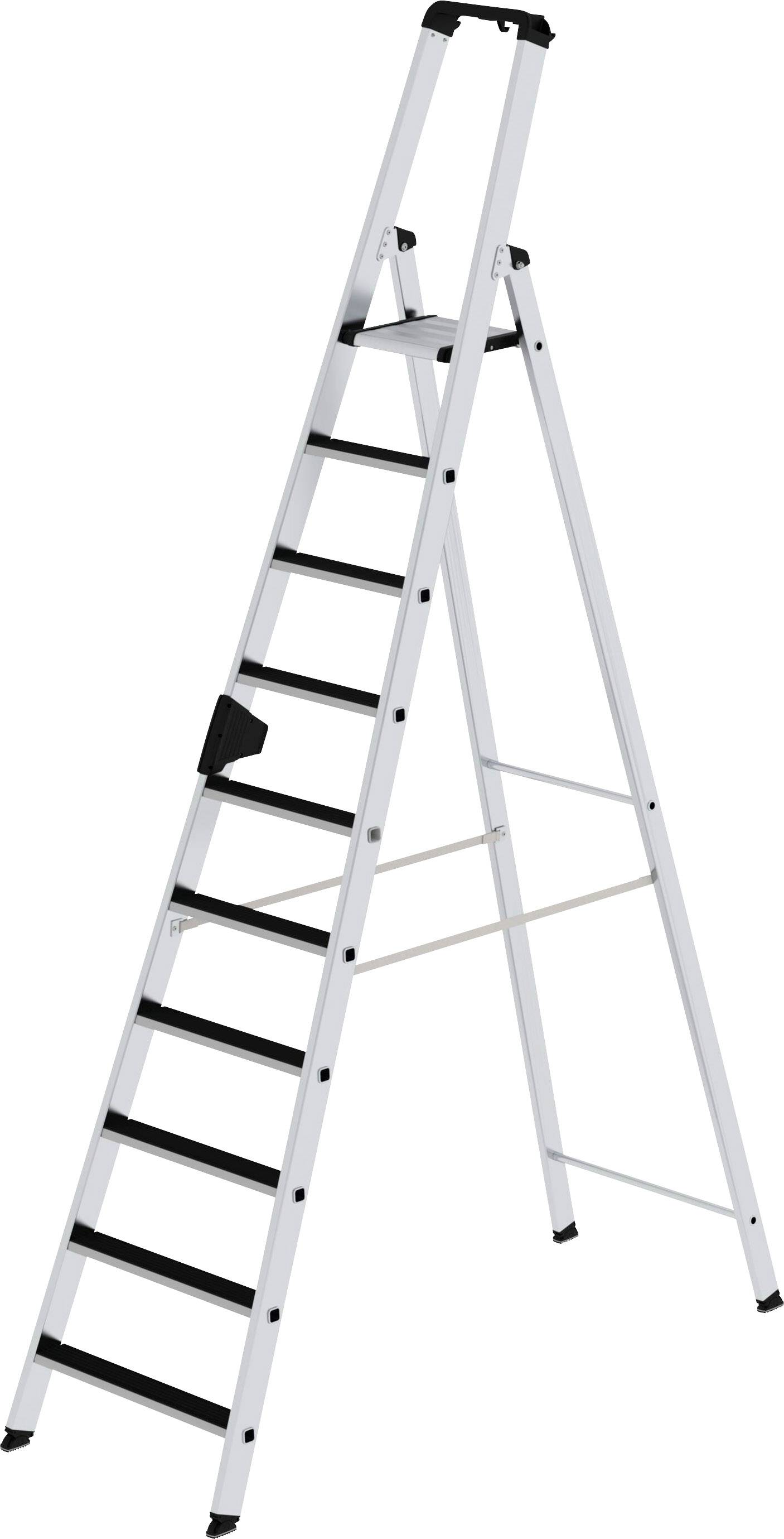 MUNK Günzburger Steigtechnik 41510 Aluminium Stufen-Stehleiter Arbeitshöhe (max.): 4.5m