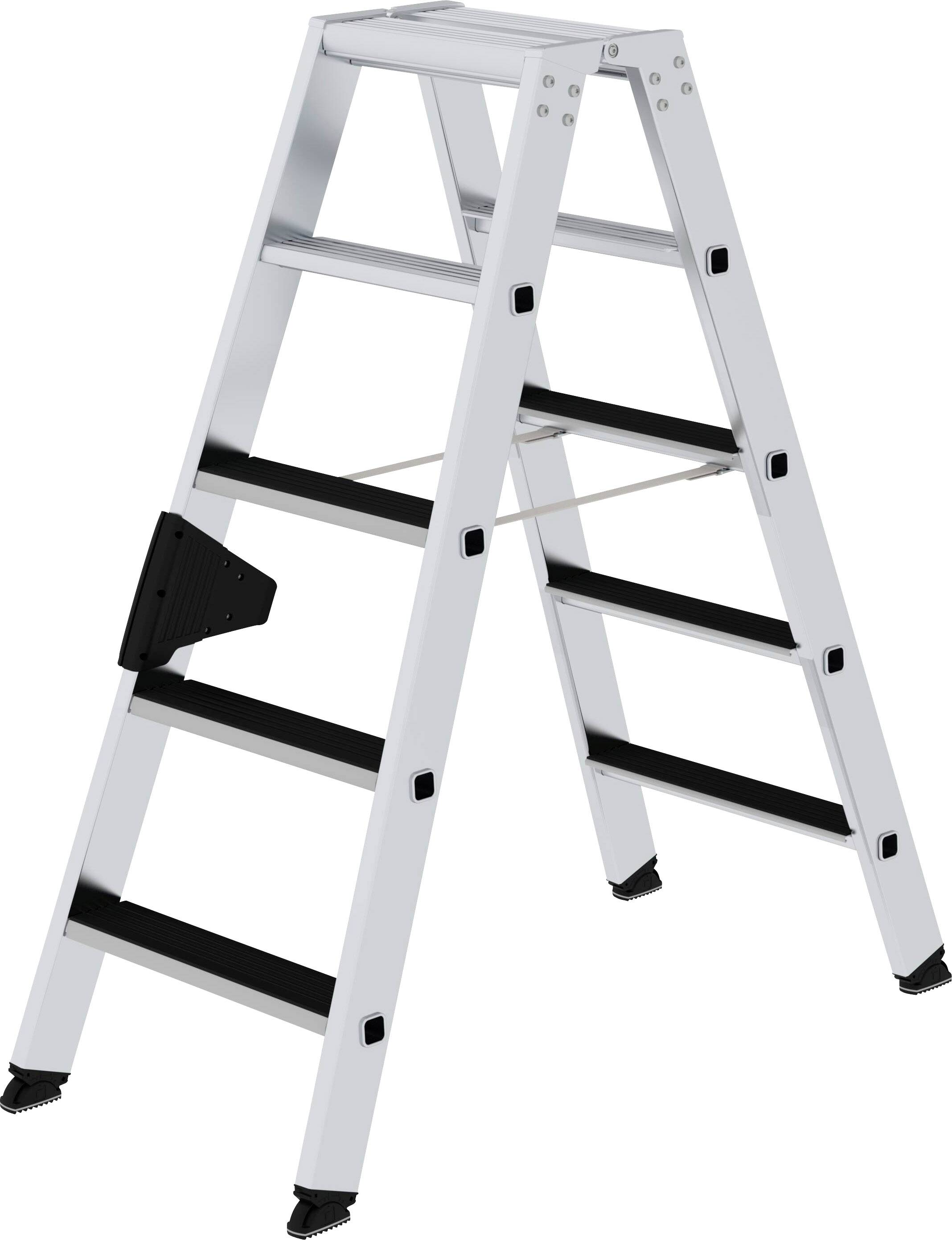 MUNK Günzburger Steigtechnik 41605 Aluminium Stufen-Stehleiter Arbeitshöhe (max.): 2.75m