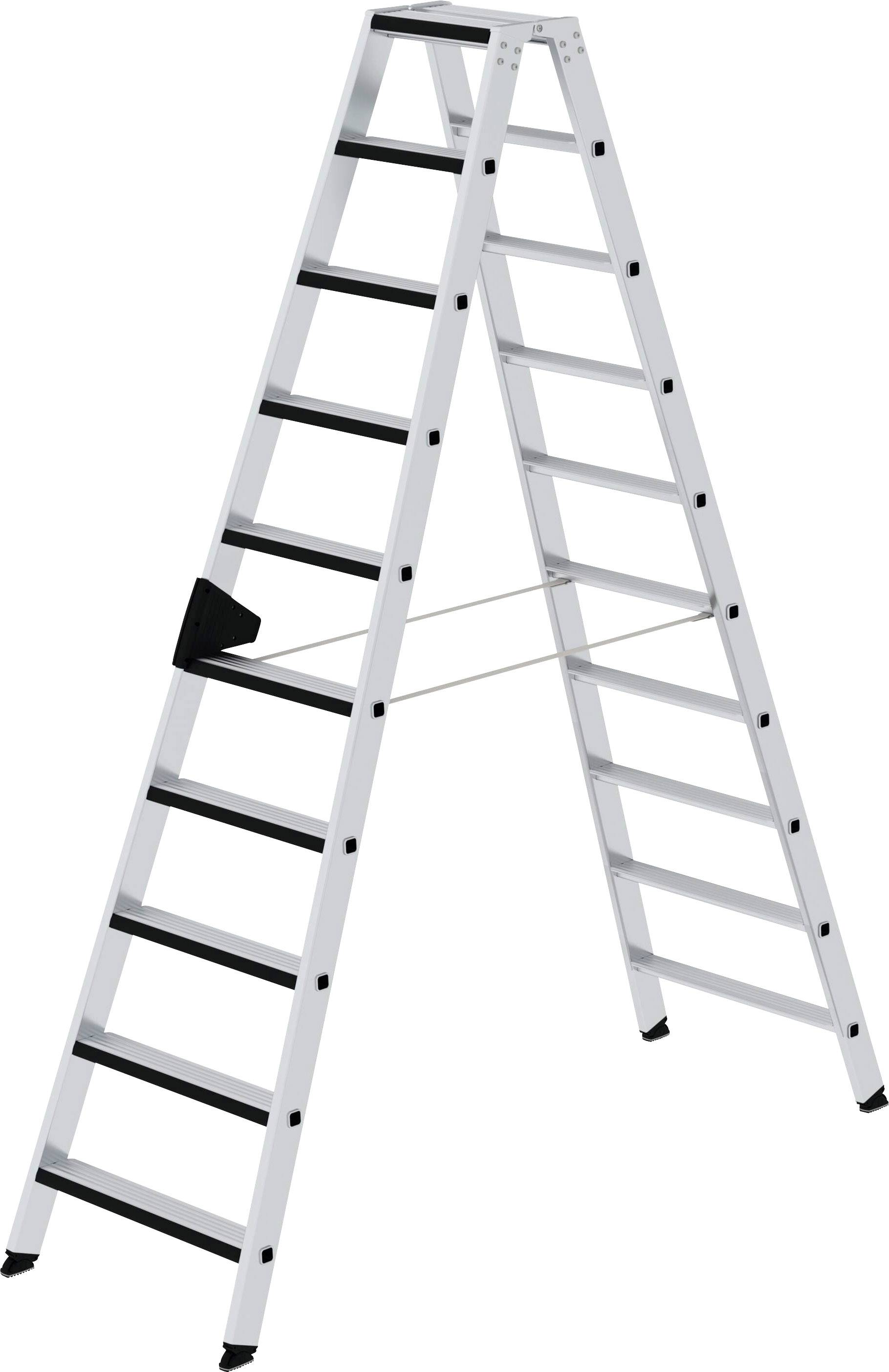 MUNK Günzburger Steigtechnik 42220 Stufen-Stehleiter Arbeitshöhe (max.): 4m