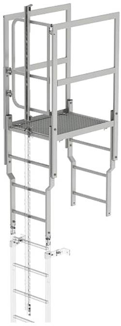 MUNK Günzburger Steigtechnik 68507 Edelstahl Überstieg Montage mit Werkzeug