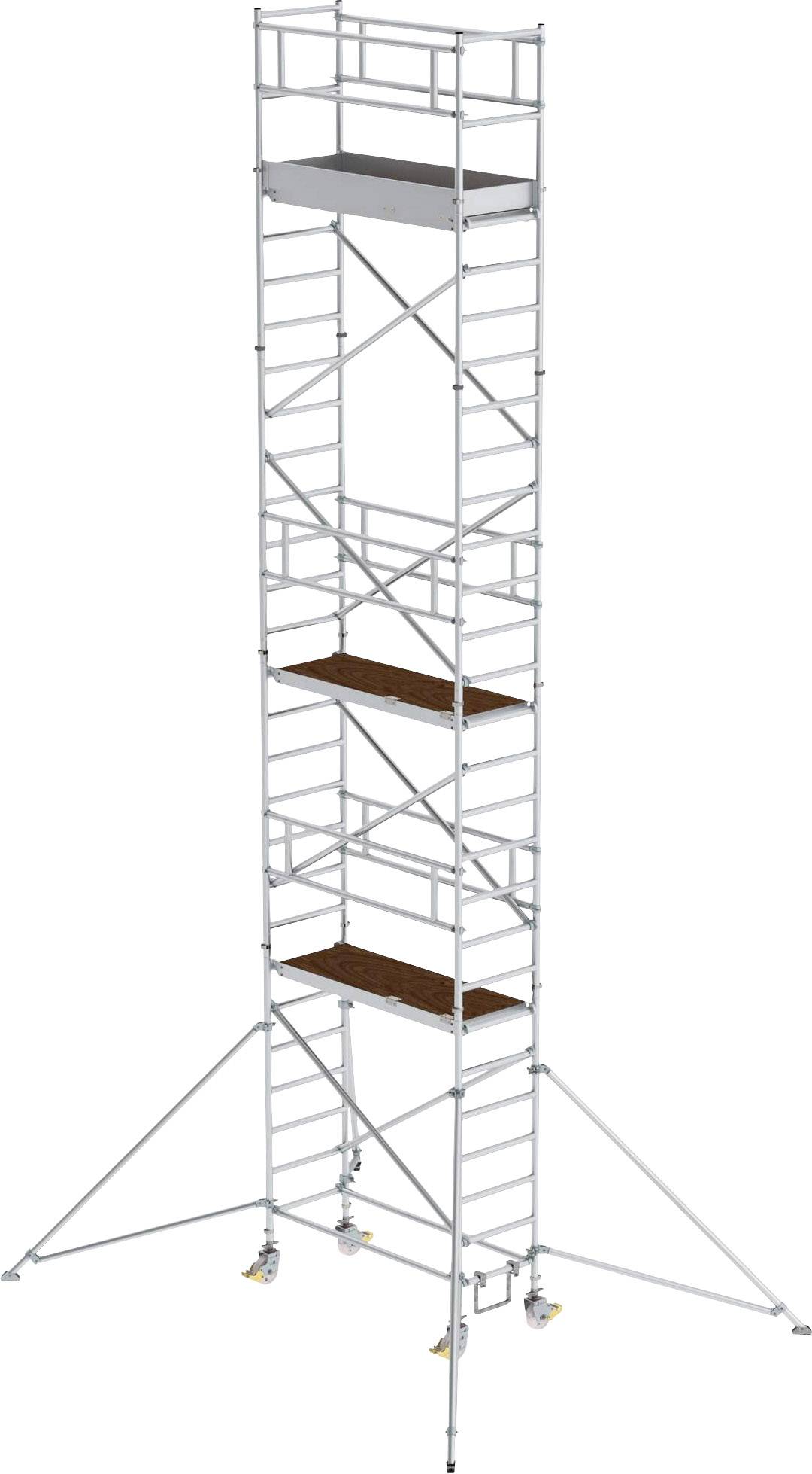 MUNK Günzburger Steigtechnik 154746 Rollgerüst Montage ohne Werkzeug Arbeitshöhe (max.): 9.4m