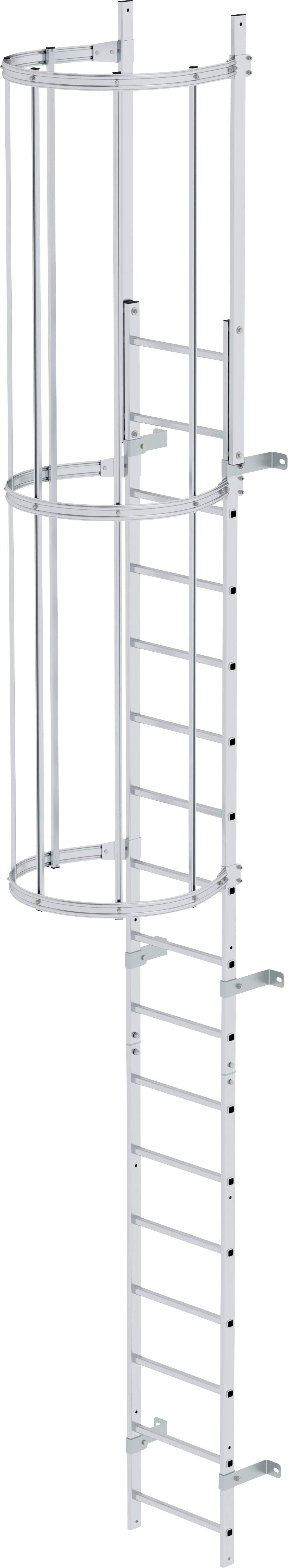 MUNK Günzburger Steigtechnik 510100 Aluminium Einzügige Steigleiter Montage mit Werkzeug DIN 18799