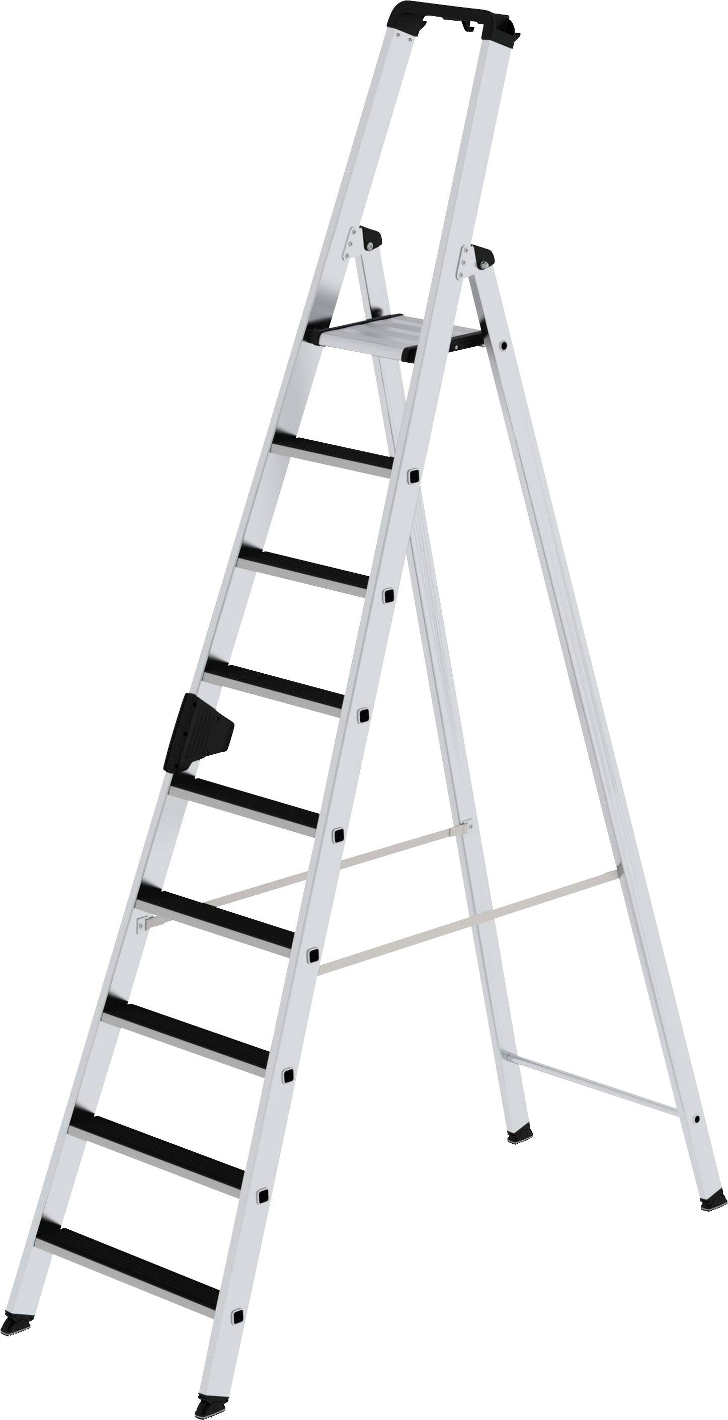 MUNK Günzburger Steigtechnik 41509 Aluminium Stufen-Stehleiter Arbeitshöhe (max.): 4.25m