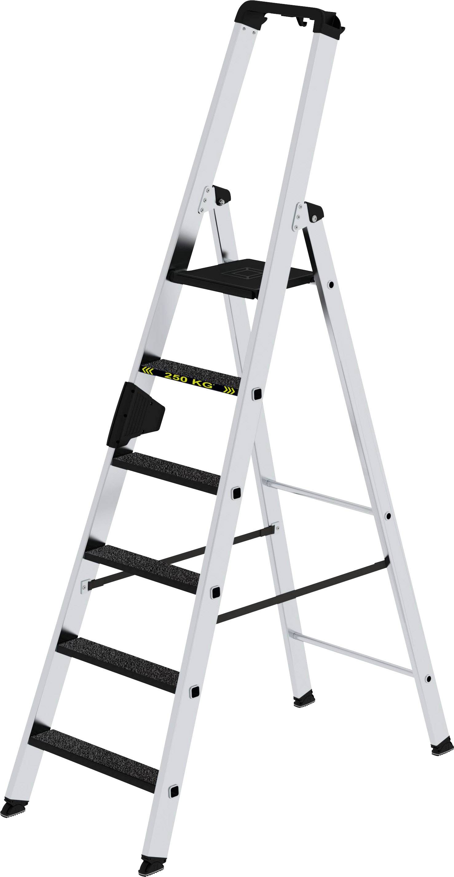 MUNK Günzburger Steigtechnik 42706 Aluminium Stufen-Stehleiter Arbeitshöhe (max.): 3.5m