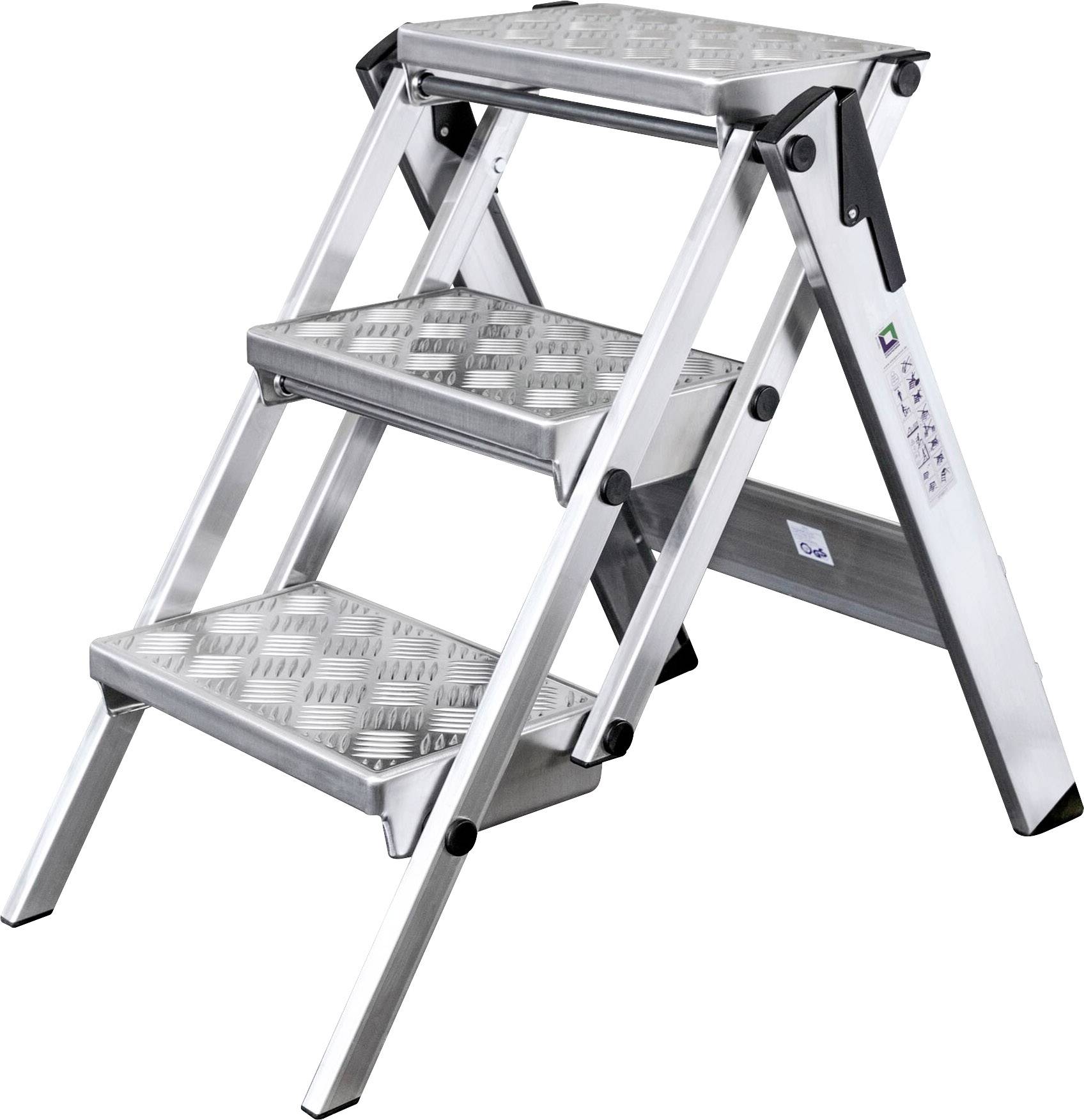 MUNK Günzburger Steigtechnik 54203 Klapptritt Arbeitshöhe (max.): 2.7m