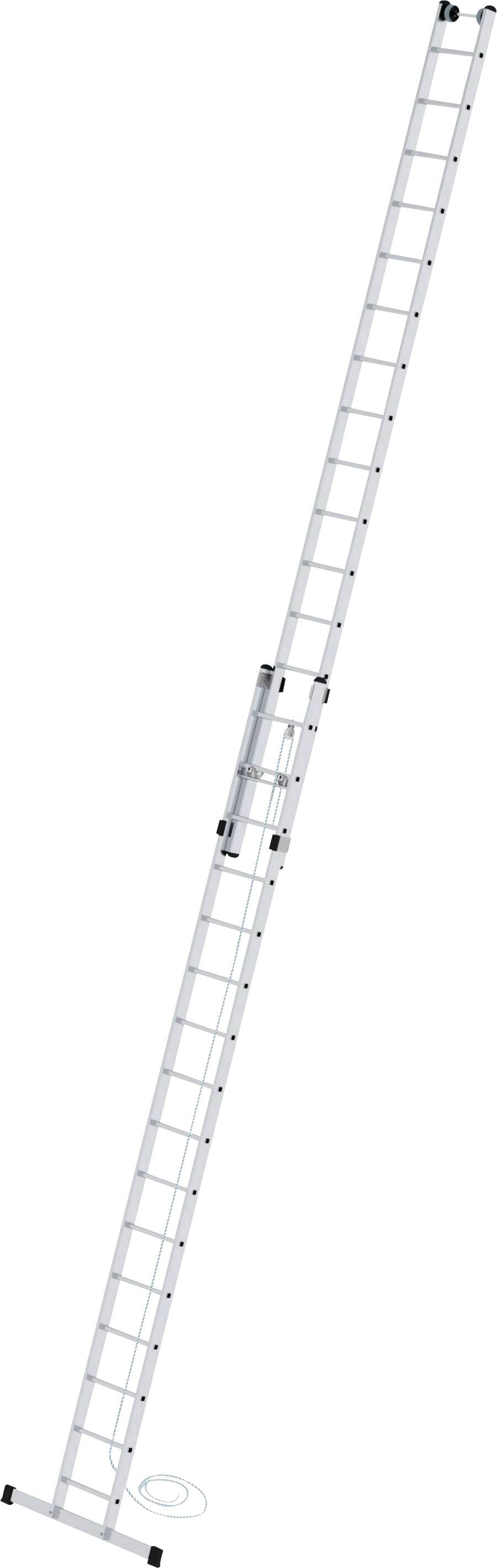 MUNK Günzburger Steigtechnik 21716 Aluminium Seilzugleiter Montage mit Werkzeug Arbeitshöhe (max.): 9.4m