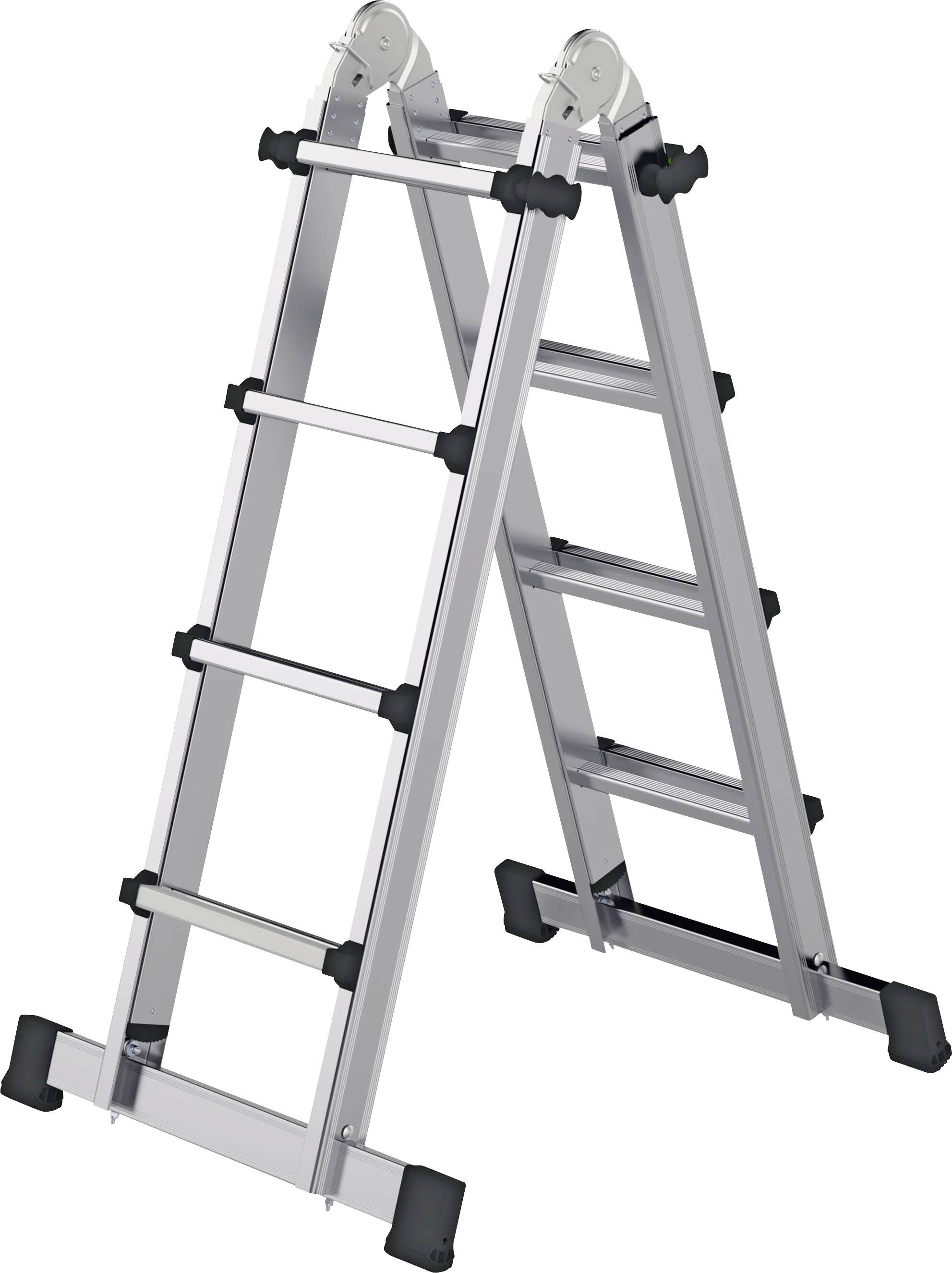 MUNK Günzburger Steigtechnik 32122 Aluminium Teleskopleiter Arbeitshöhe (max.): 5.3m