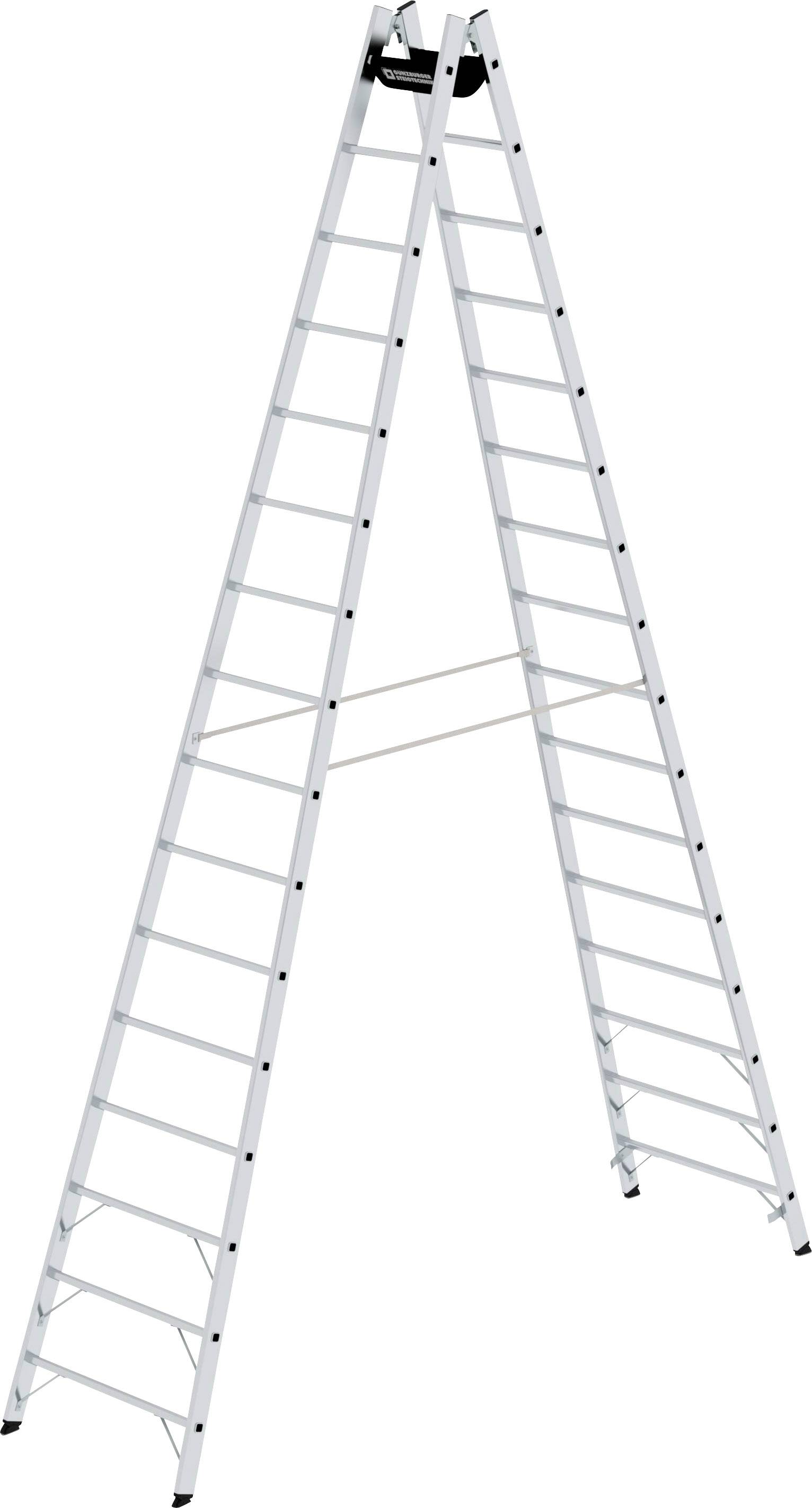 MUNK Günzburger Steigtechnik 33029 Aluminium Stufen-Stehleiter Arbeitshöhe (max.): 5.9m