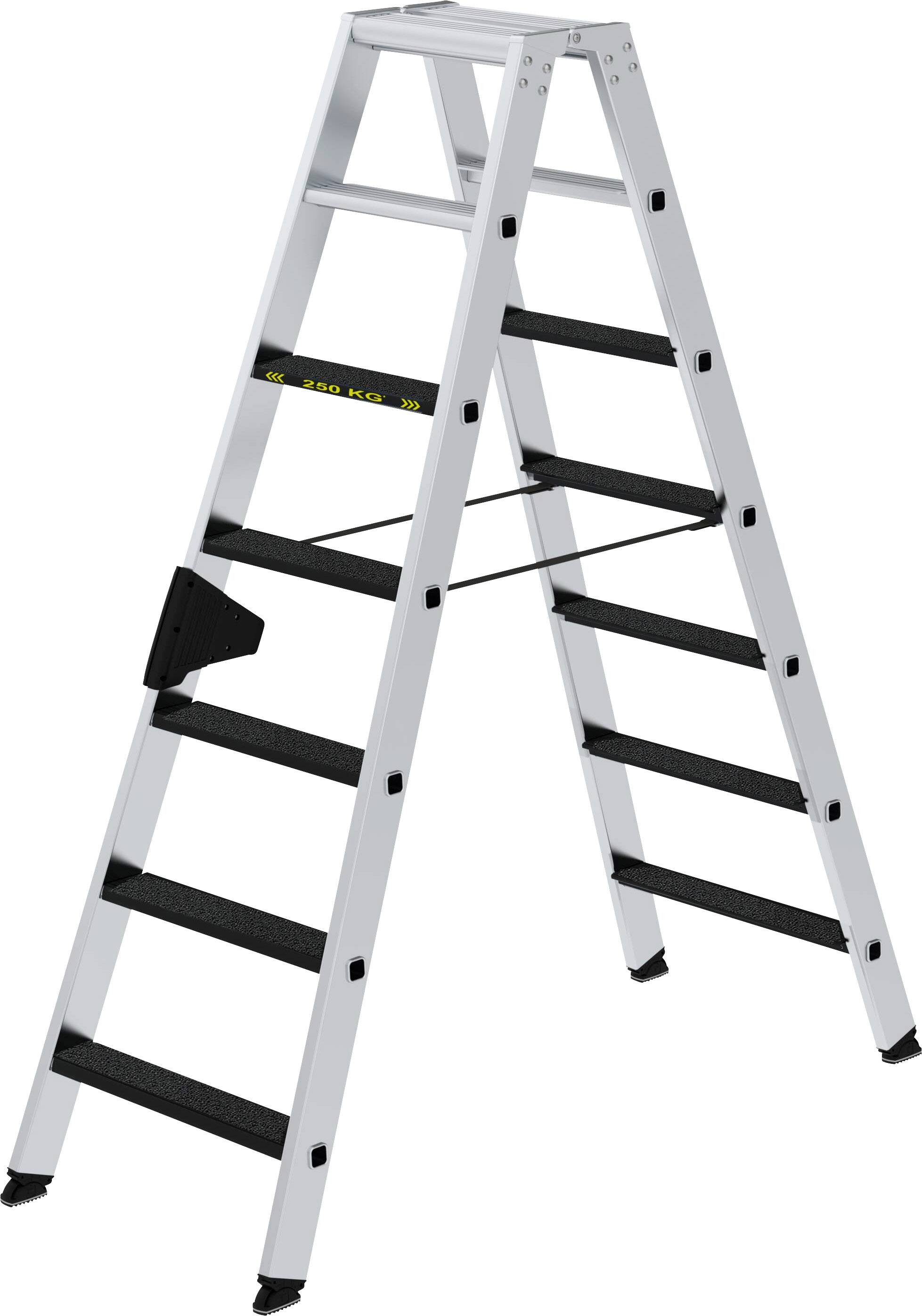 MUNK Günzburger Steigtechnik 43807 Aluminium Stufen-Stehleiter Arbeitshöhe (max.): 3.25m