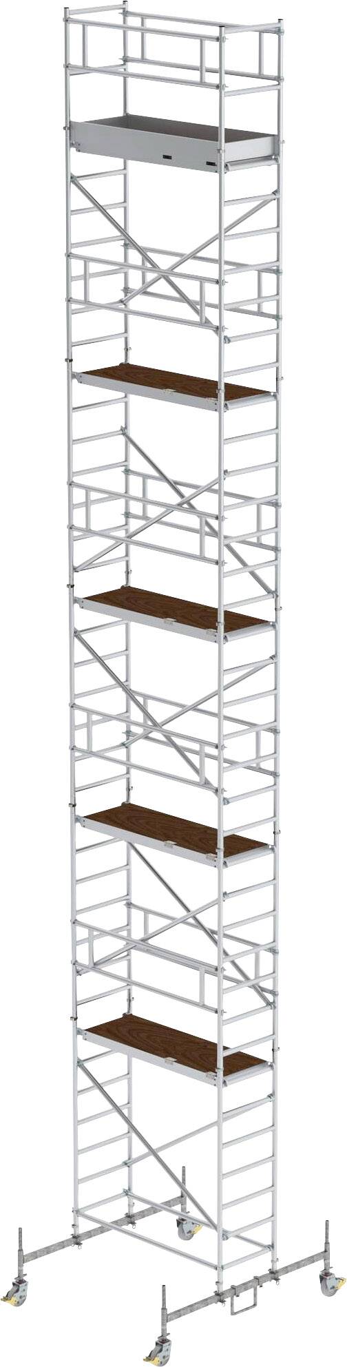 MUNK Günzburger Steigtechnik 154045 Rollgerüst Montage ohne Werkzeug Arbeitshöhe (max.): 12.5m