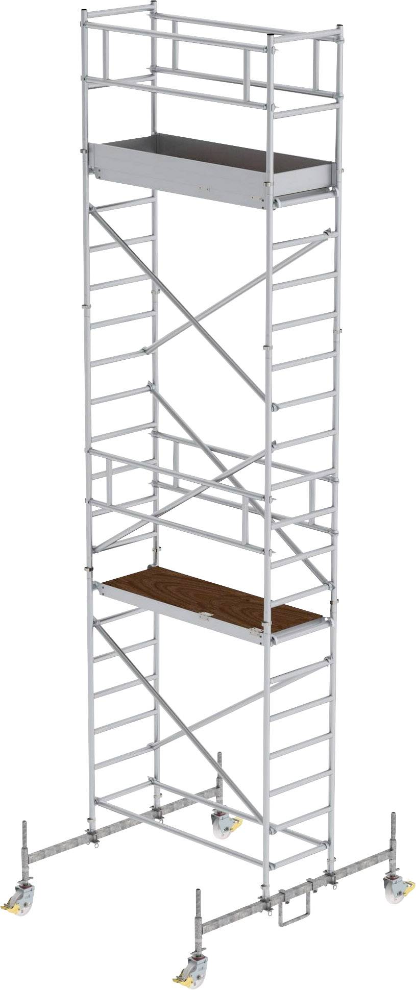 MUNK Günzburger Steigtechnik 154545 Rollgerüst Montage ohne Werkzeug Arbeitshöhe (max.): 7.5m