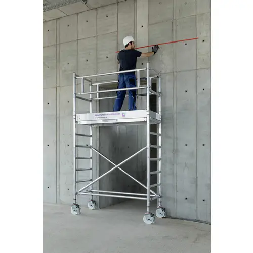 MUNK Günzburger Steigtechnik 155745 Rollgerüst Montage ohne Werkzeug Arbeitshöhe (max.): 9.5m MUNK Günzburger Steigtechnik 155745 Rollgerüst Montage ohne Werkzeug Arbeitshöhe (max.): 9.5m