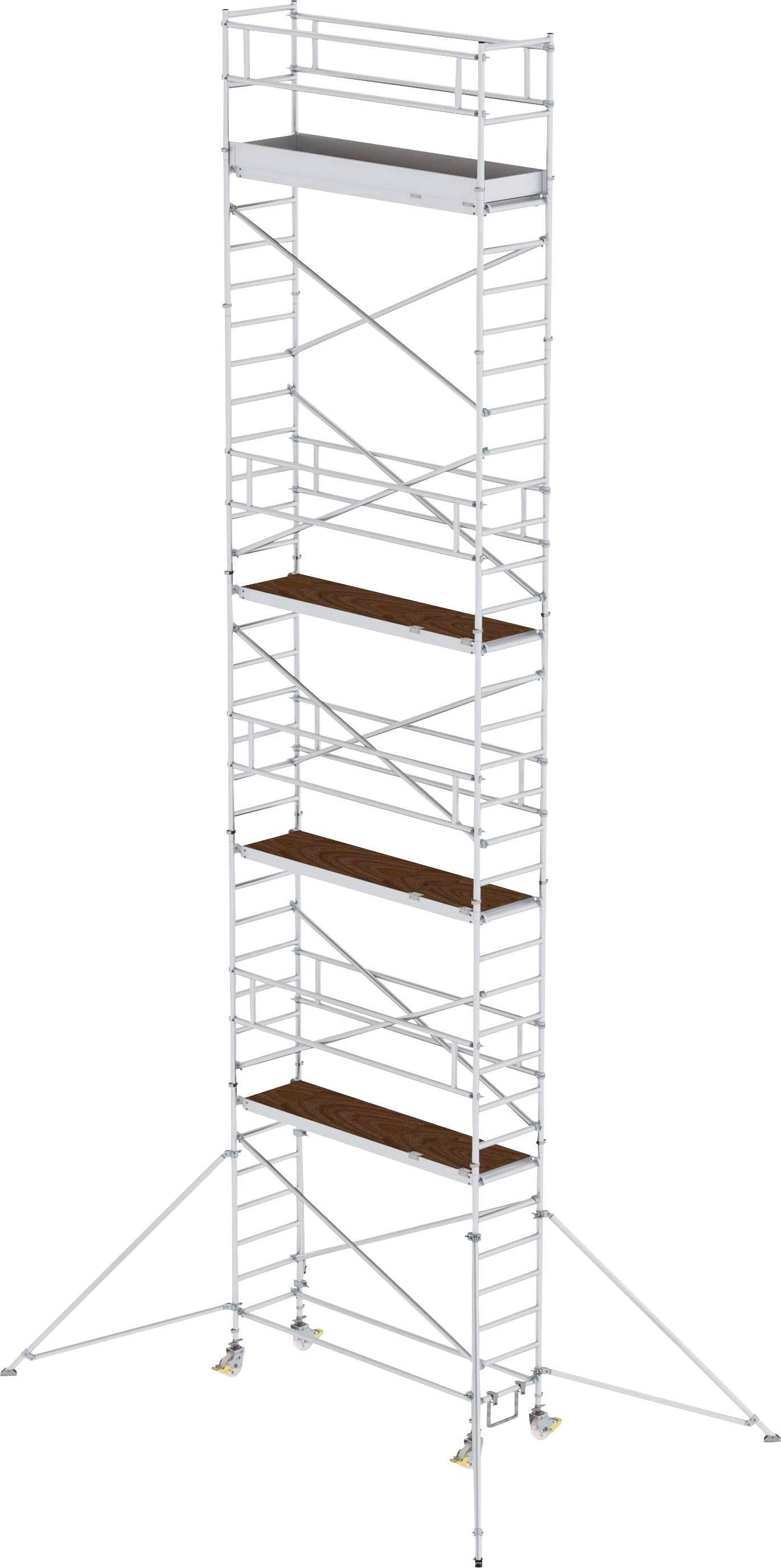 MUNK Günzburger Steigtechnik 155946 Rollgerüst Montage ohne Werkzeug Arbeitshöhe (max.): 11.4m