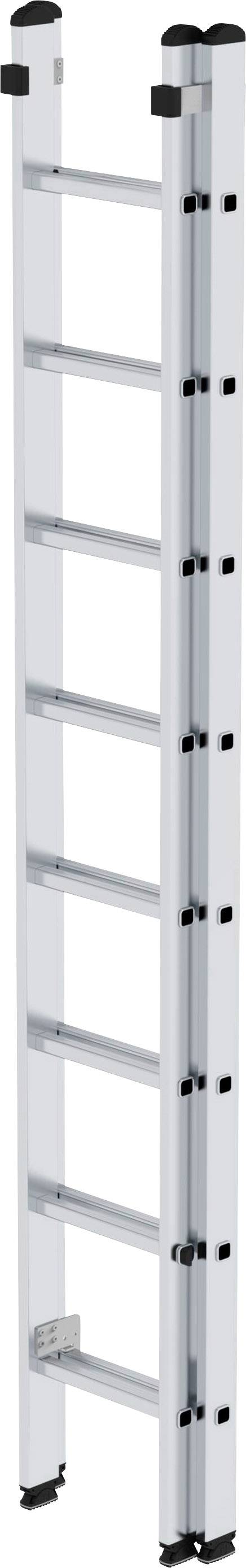 MUNK Günzburger Steigtechnik 20208 Aluminium Schiebeleiter Arbeitshöhe (max.): 5.2m