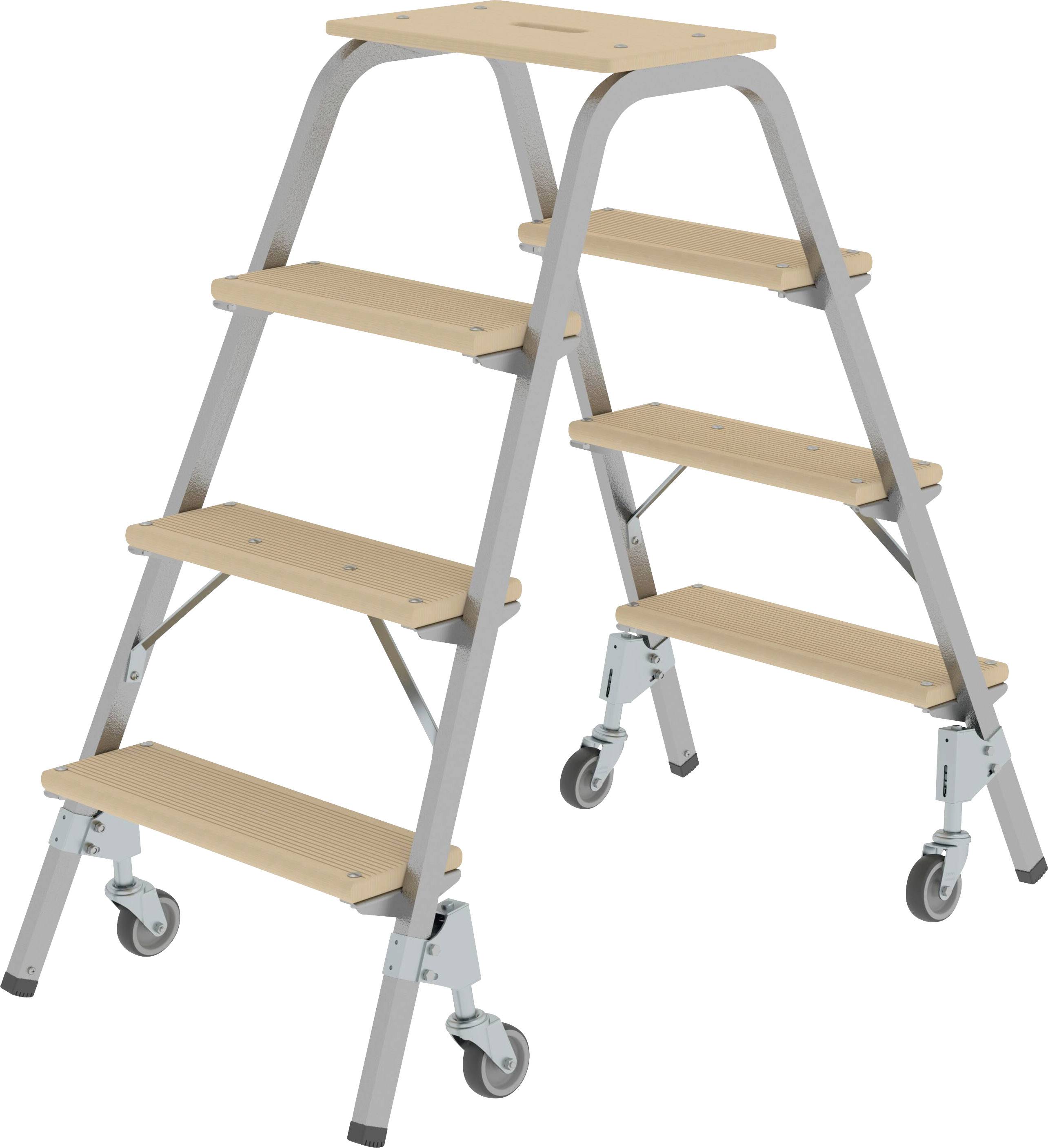 MUNK Günzburger Steigtechnik 39024 Doppel-Stufentritt Montage mit Werkzeug Arbeitshöhe (max.): 2.8m