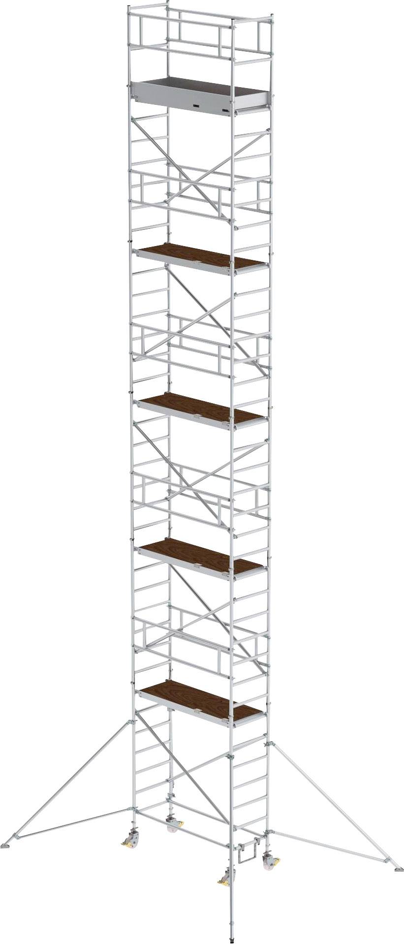 MUNK Günzburger Steigtechnik 154046 Rollgerüst Montage ohne Werkzeug Arbeitshöhe (max.): 12.4m