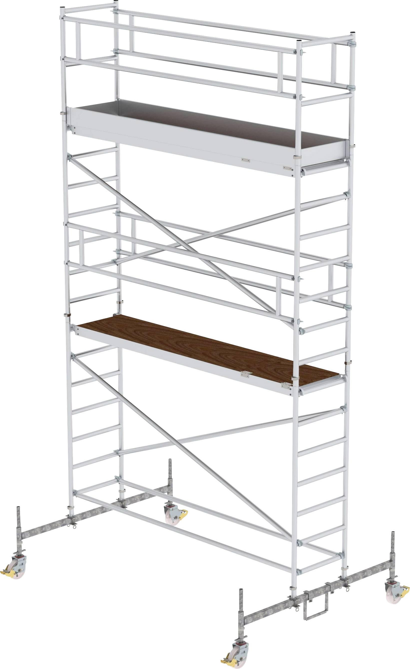 MUNK Günzburger Steigtechnik 156445 Rollgerüst Montage ohne Werkzeug Arbeitshöhe (max.): 6.5m