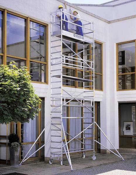 MUNK Günzburger Steigtechnik 156846 Rollgerüst Montage ohne Werkzeug Arbeitshöhe (max.): 10.4m